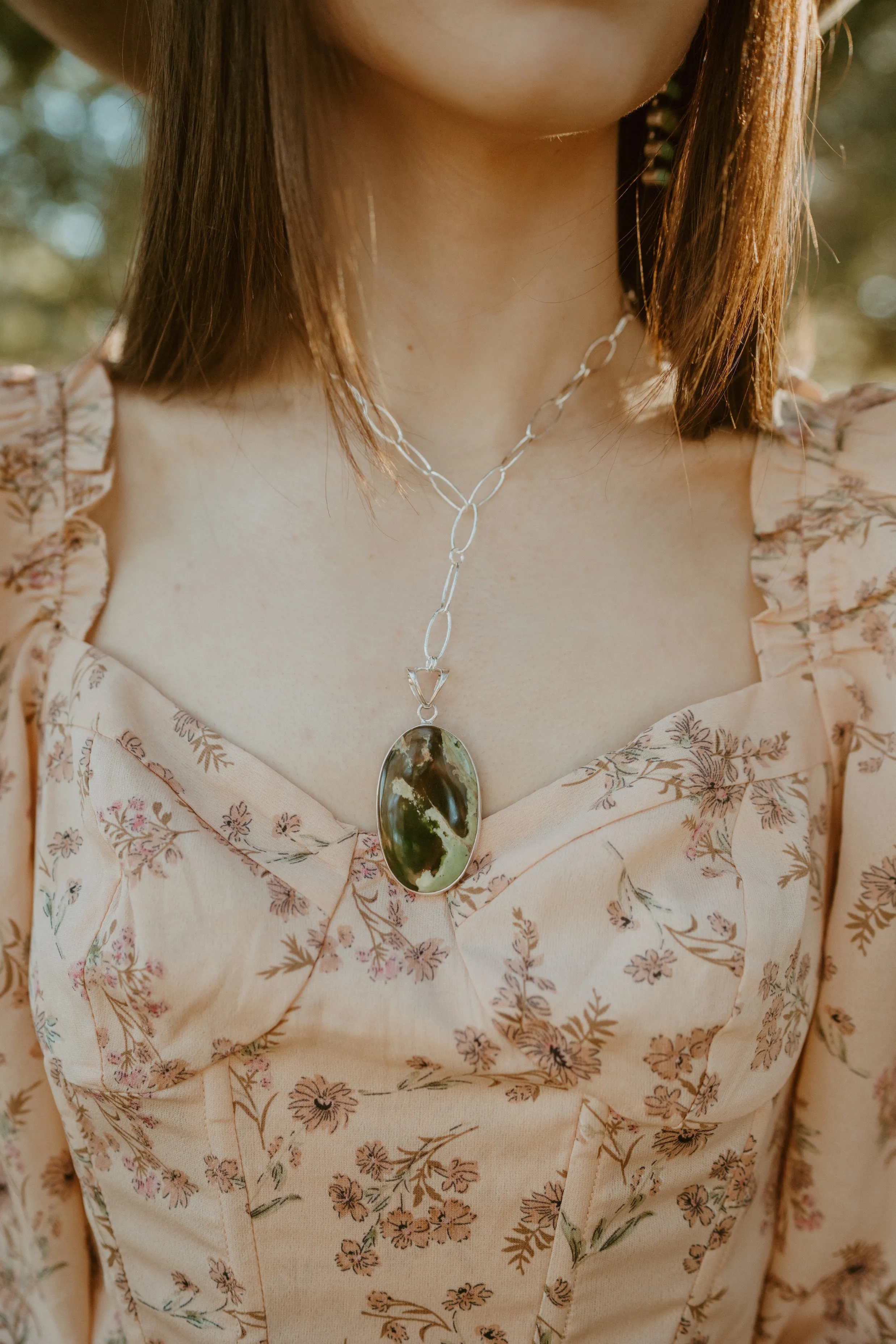 Ceelo Necklace | Green - FINAL SALE sold by Goldie Lew product image thumbnail 3