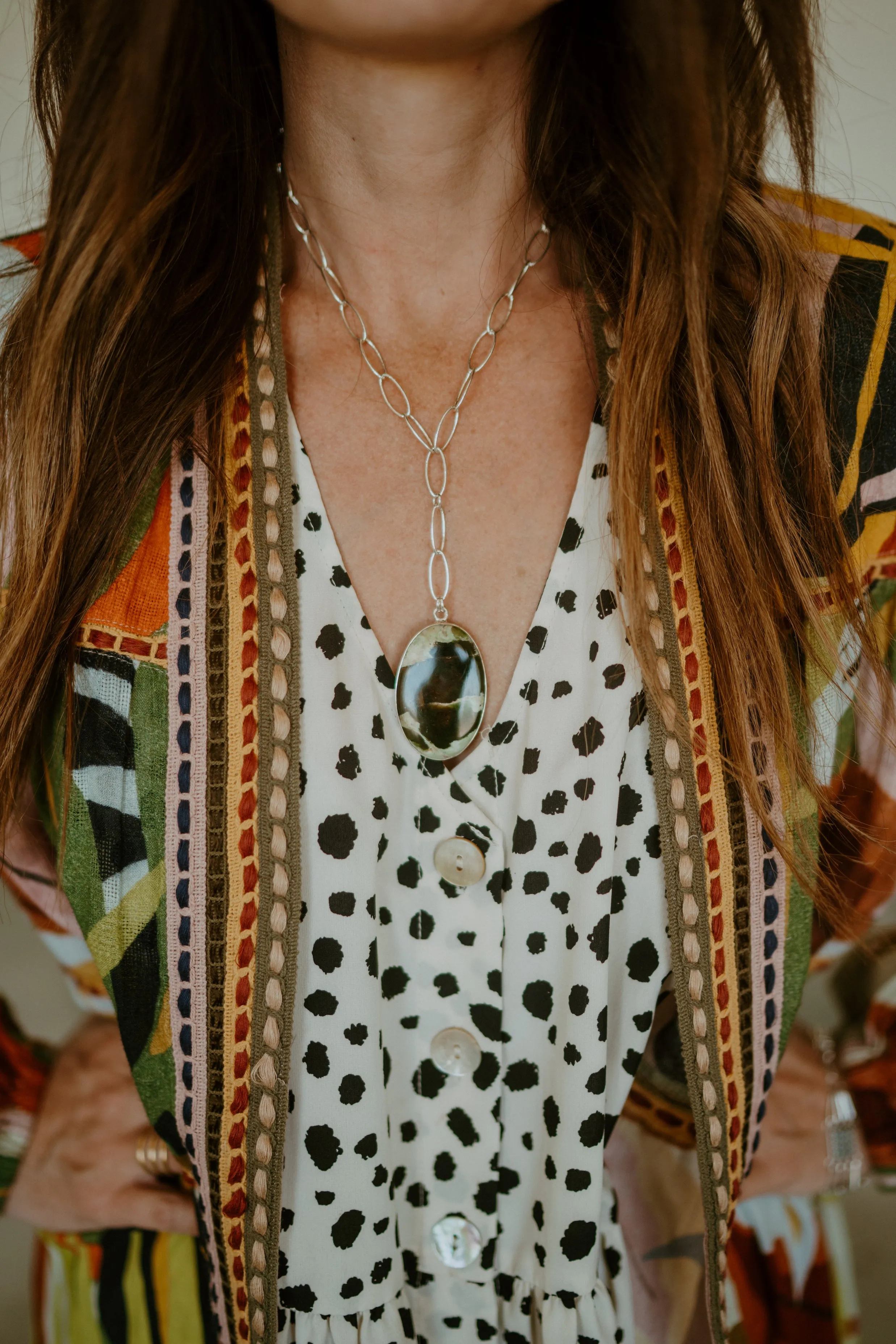 Ceelo Necklace | Green - FINAL SALE sold by Goldie Lew