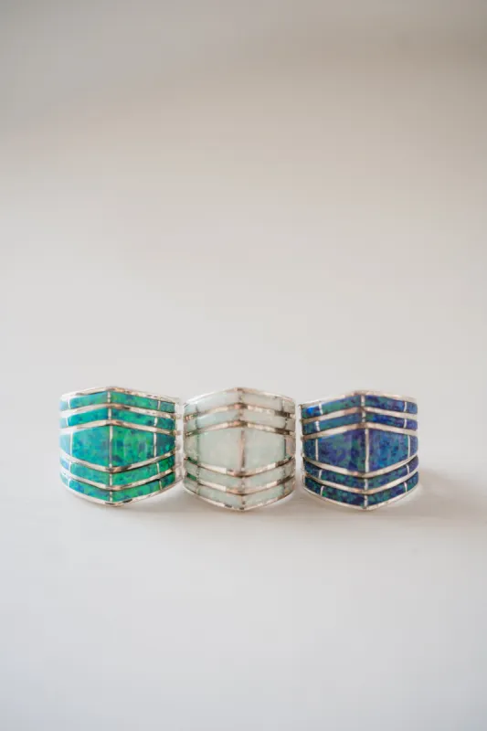 Double Bar Shield Ring sold by Goldie Lew