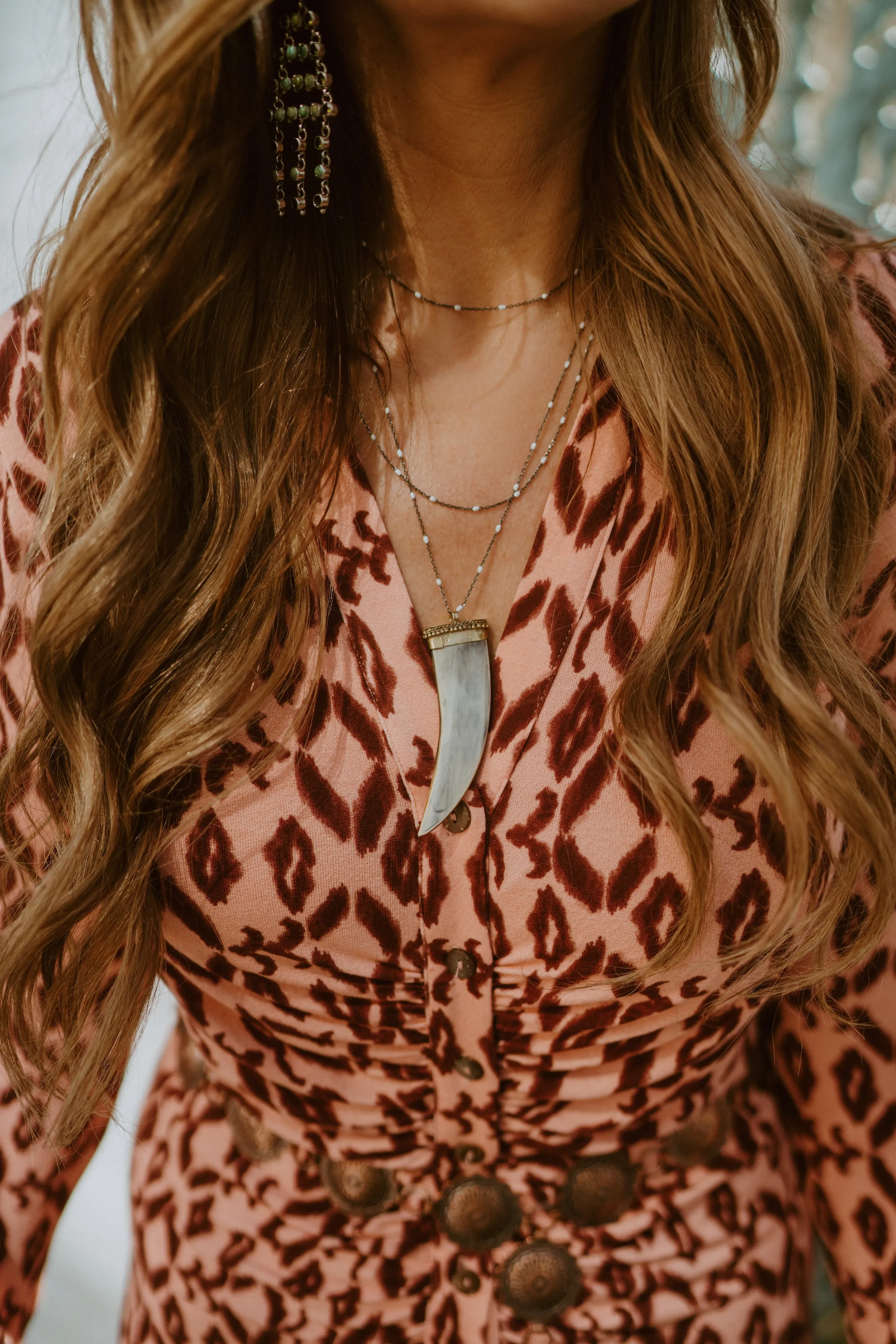 Knox Necklace | White sold by Goldie Lew product image thumbnail 2