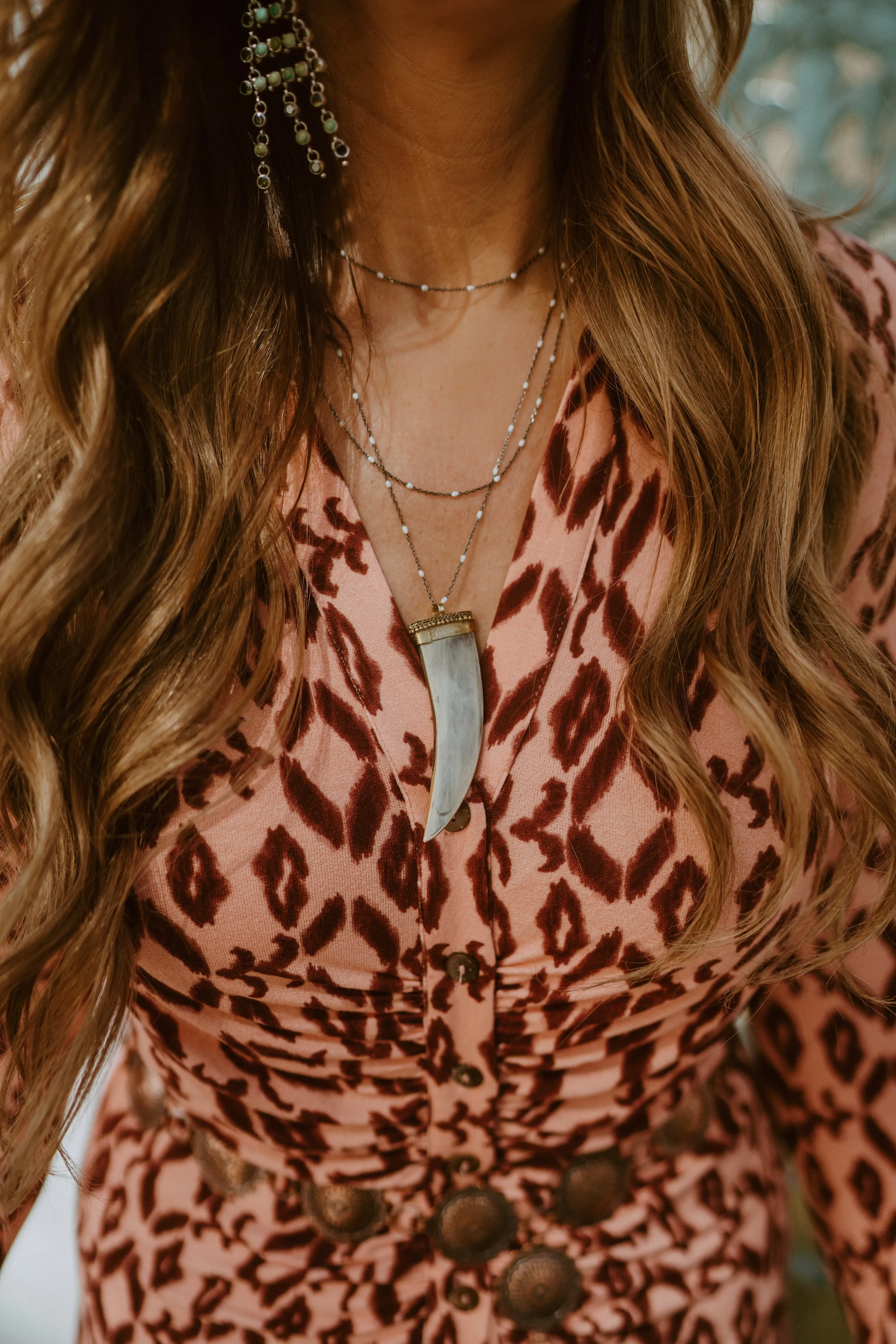 Knox Necklace | White sold by Goldie Lew