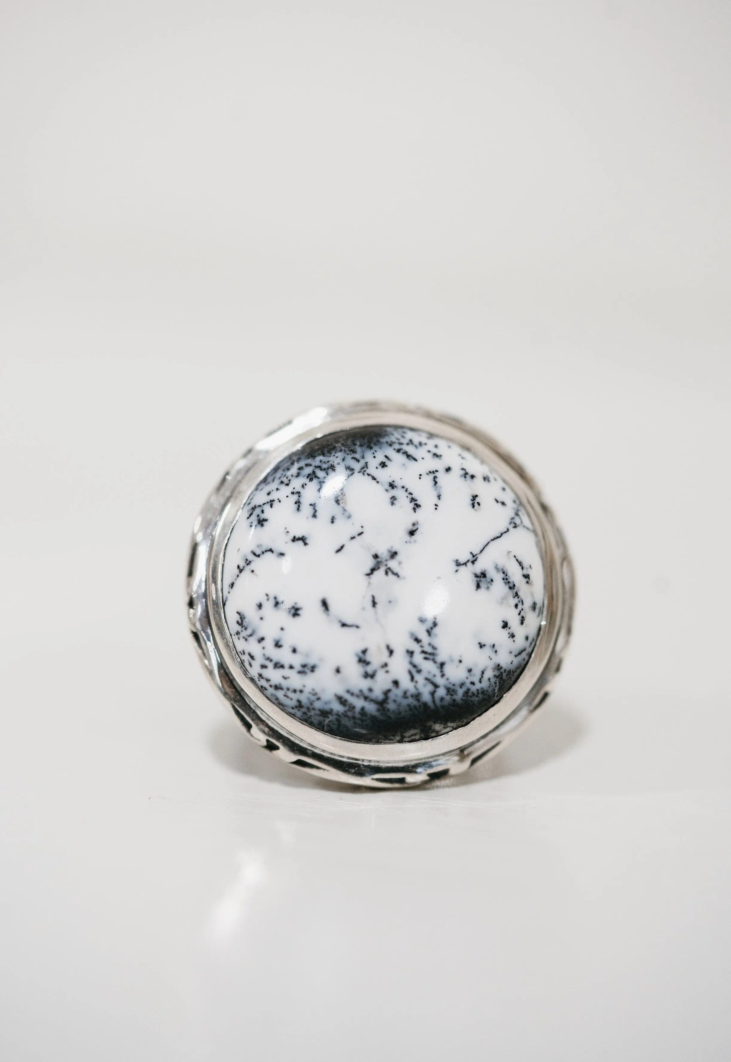Kaia Ring | Dendritic Opal sold by Goldie Lew