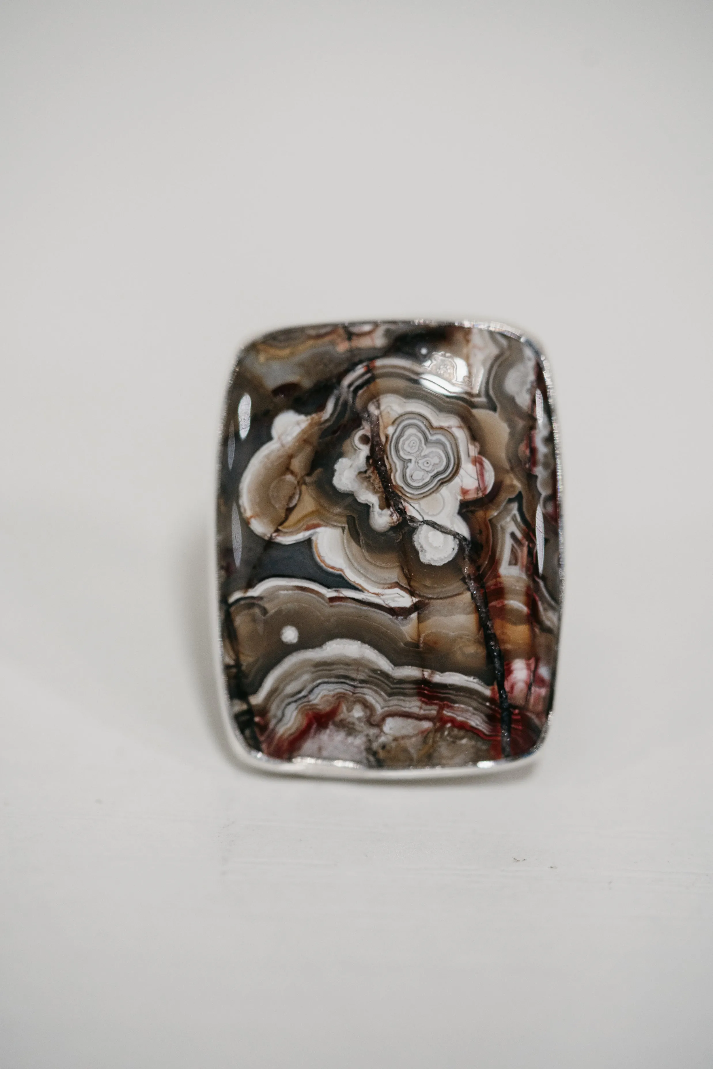 Trinity Ring | Crazy Lace Agate sold by Goldie Lew product image thumbnail 2