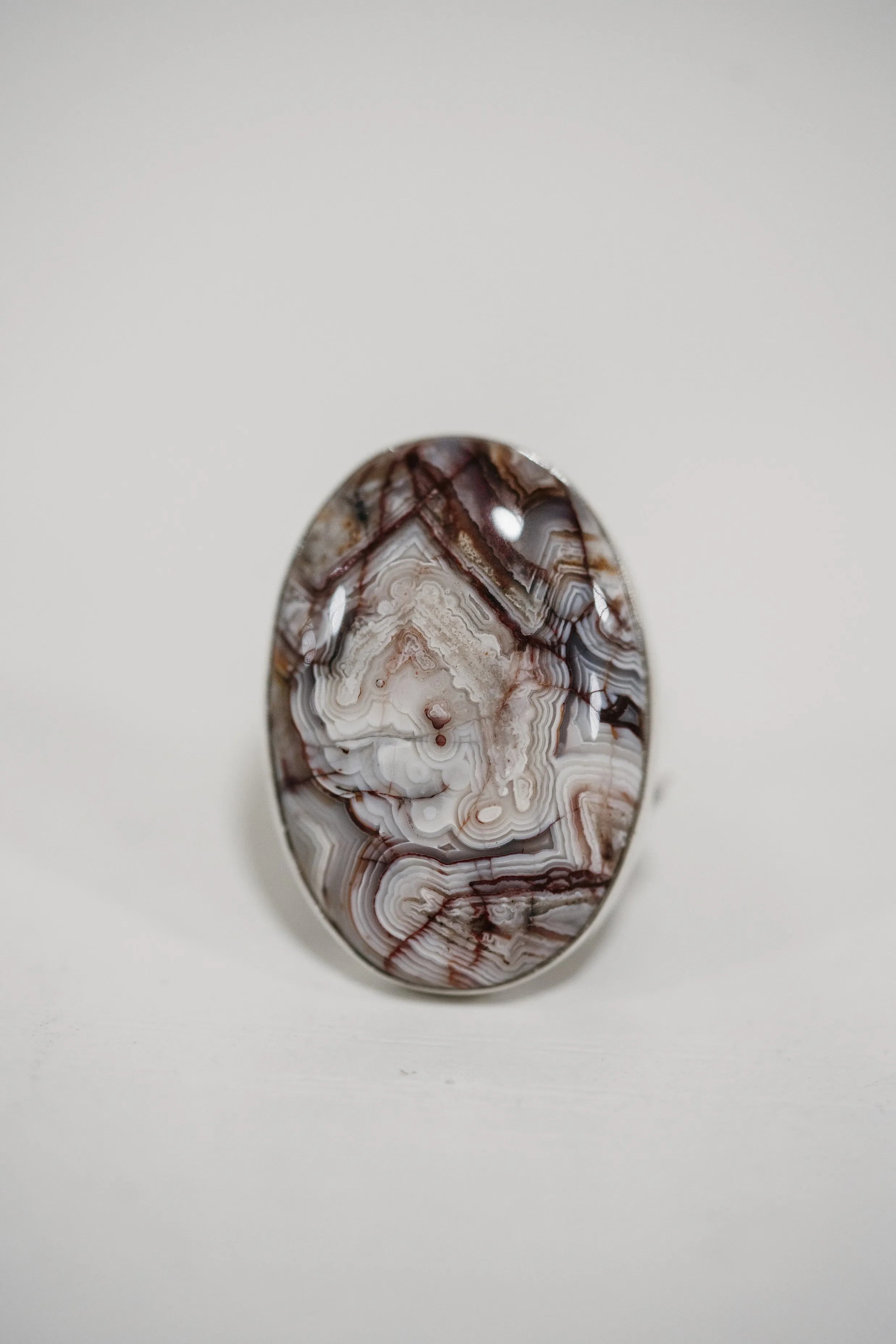 Trinity Ring | Crazy Lace Agate sold by Goldie Lew product image thumbnail 3