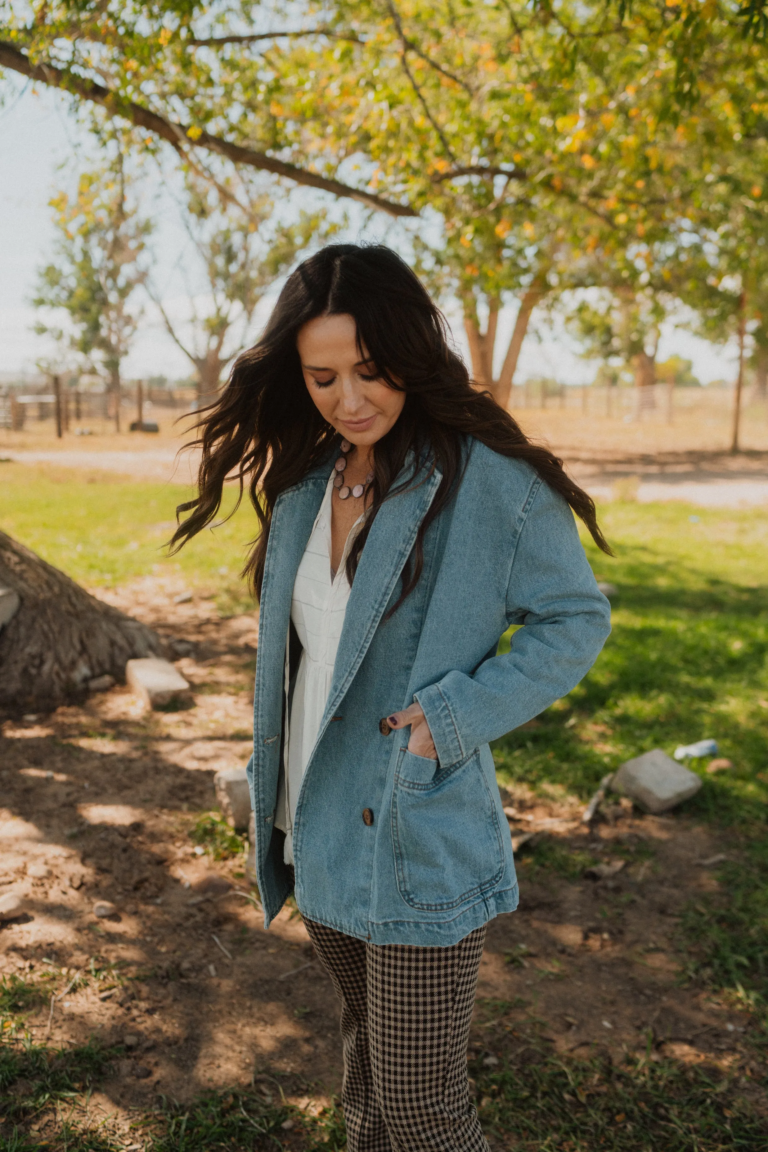 Ailey Denim Blazer - FINAL SALE sold by Goldie Lew product image thumbnail 2