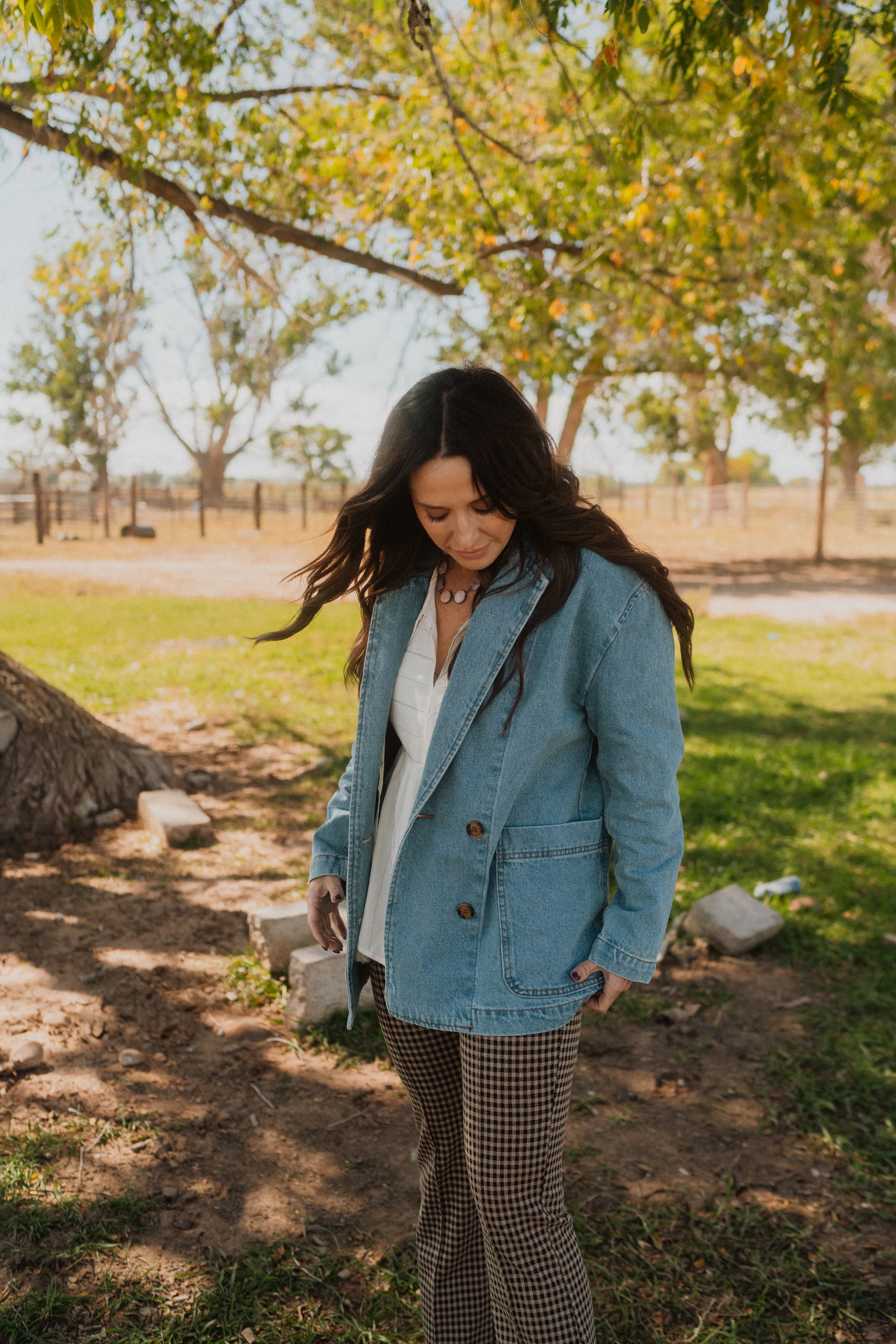 Ailey Denim Blazer - FINAL SALE sold by Goldie Lew product image thumbnail 4