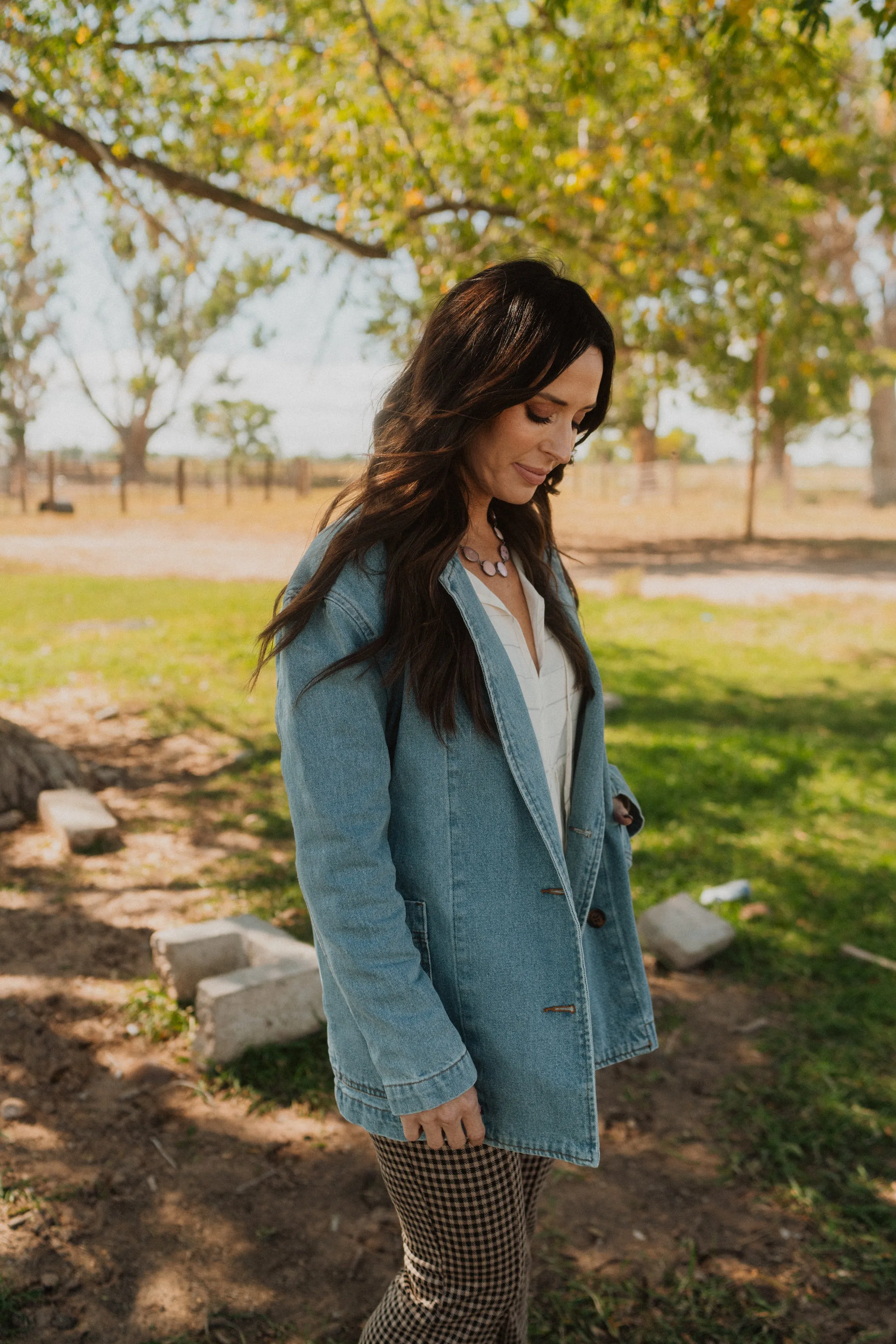 Ailey Denim Blazer - FINAL SALE sold by Goldie Lew product image thumbnail 5