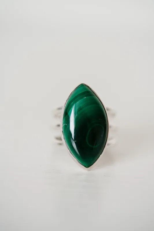 Alula Ring | Malachite sold by Goldie Lew