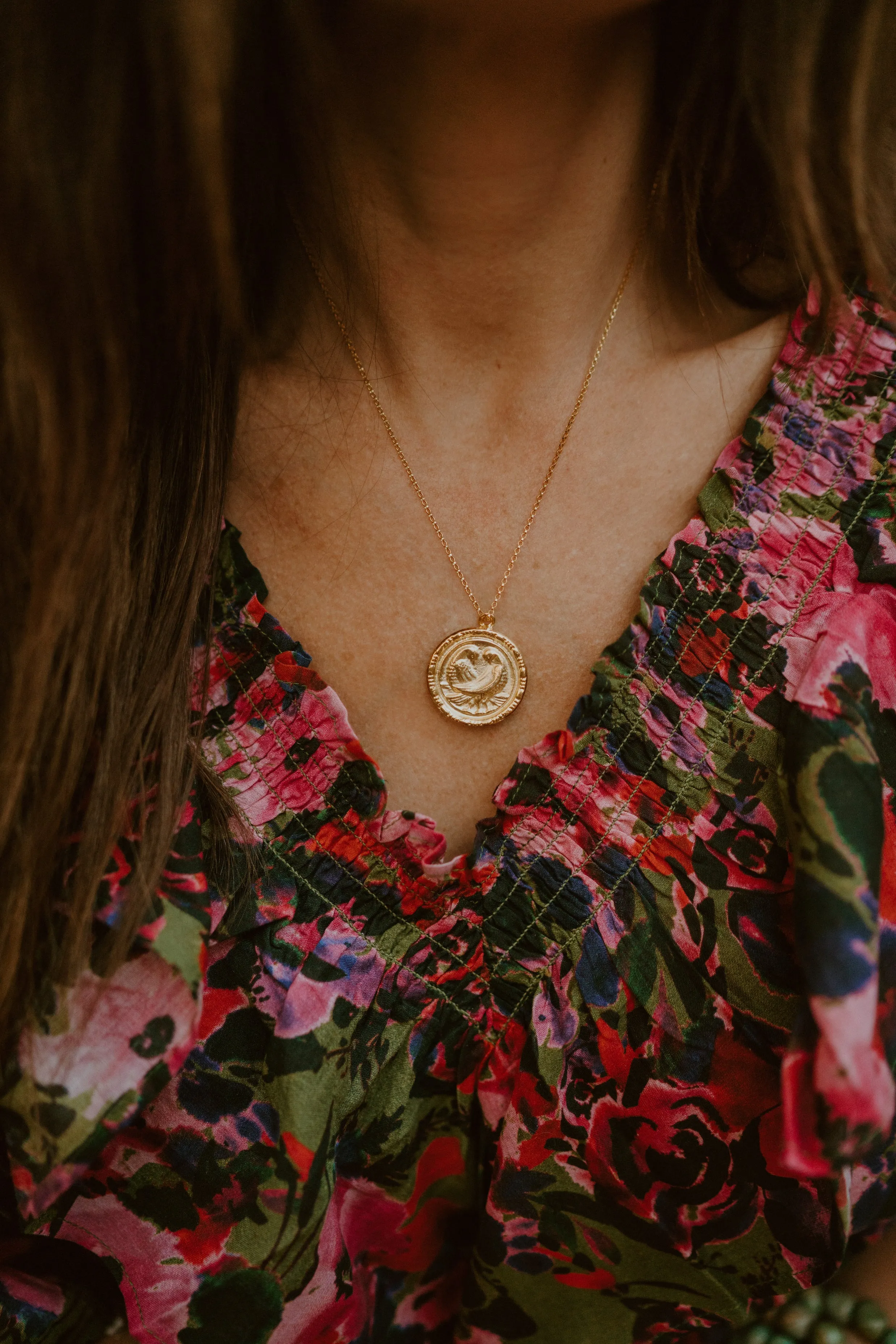 Lovebirds Necklace | Gold sold by Goldie Lew product image thumbnail 2