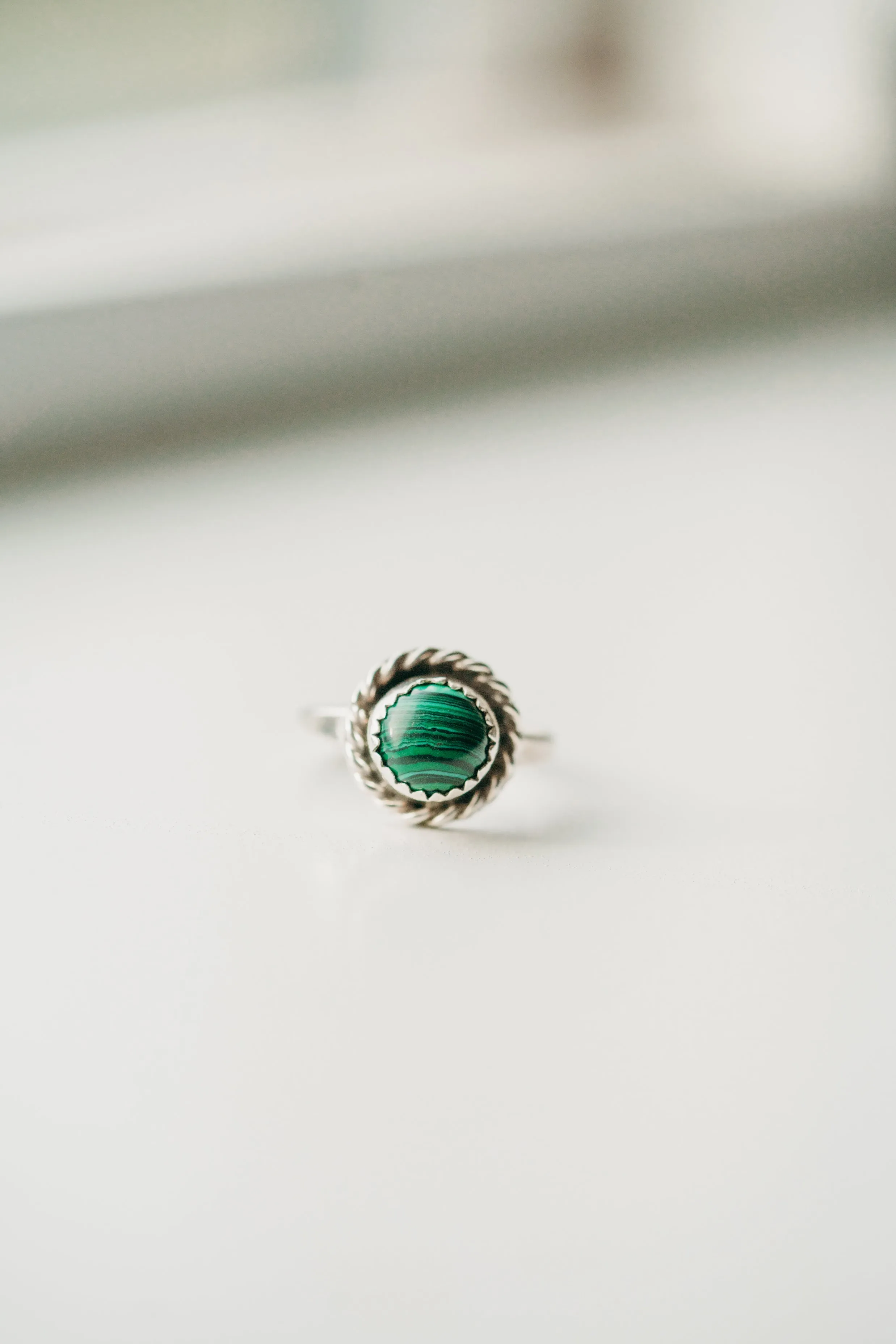 Becca Ring | Malachite sold by Goldie Lew