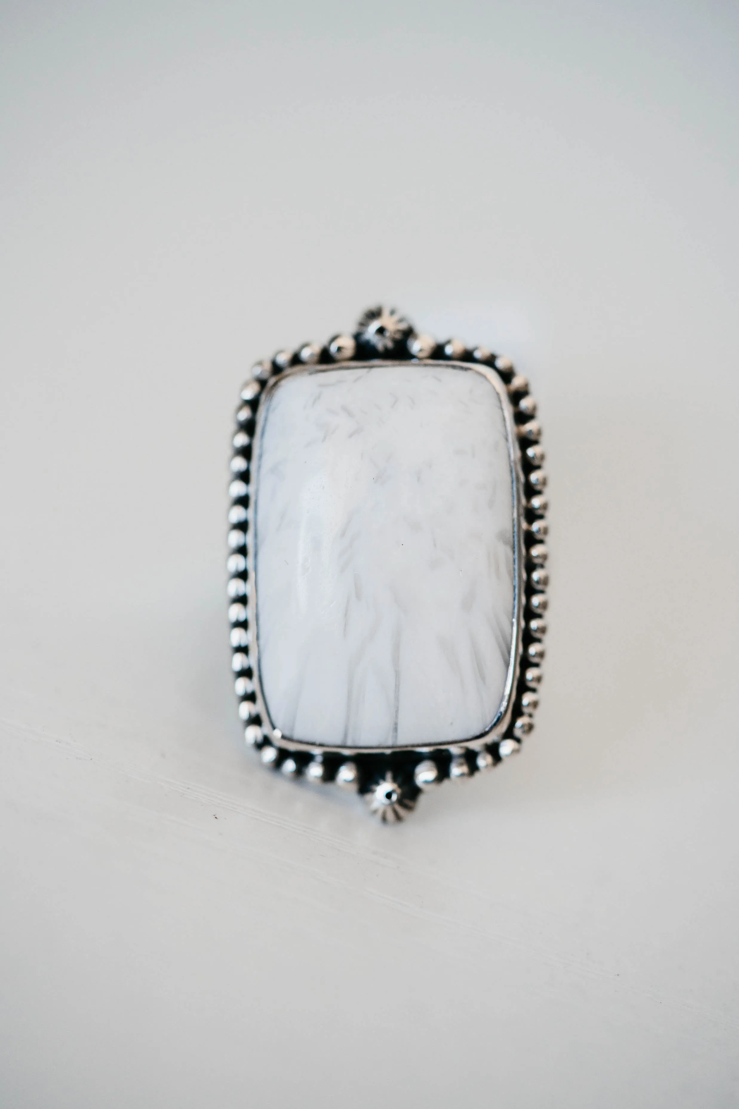 Aaliyah Ring | Scolecite sold by Goldie Lew