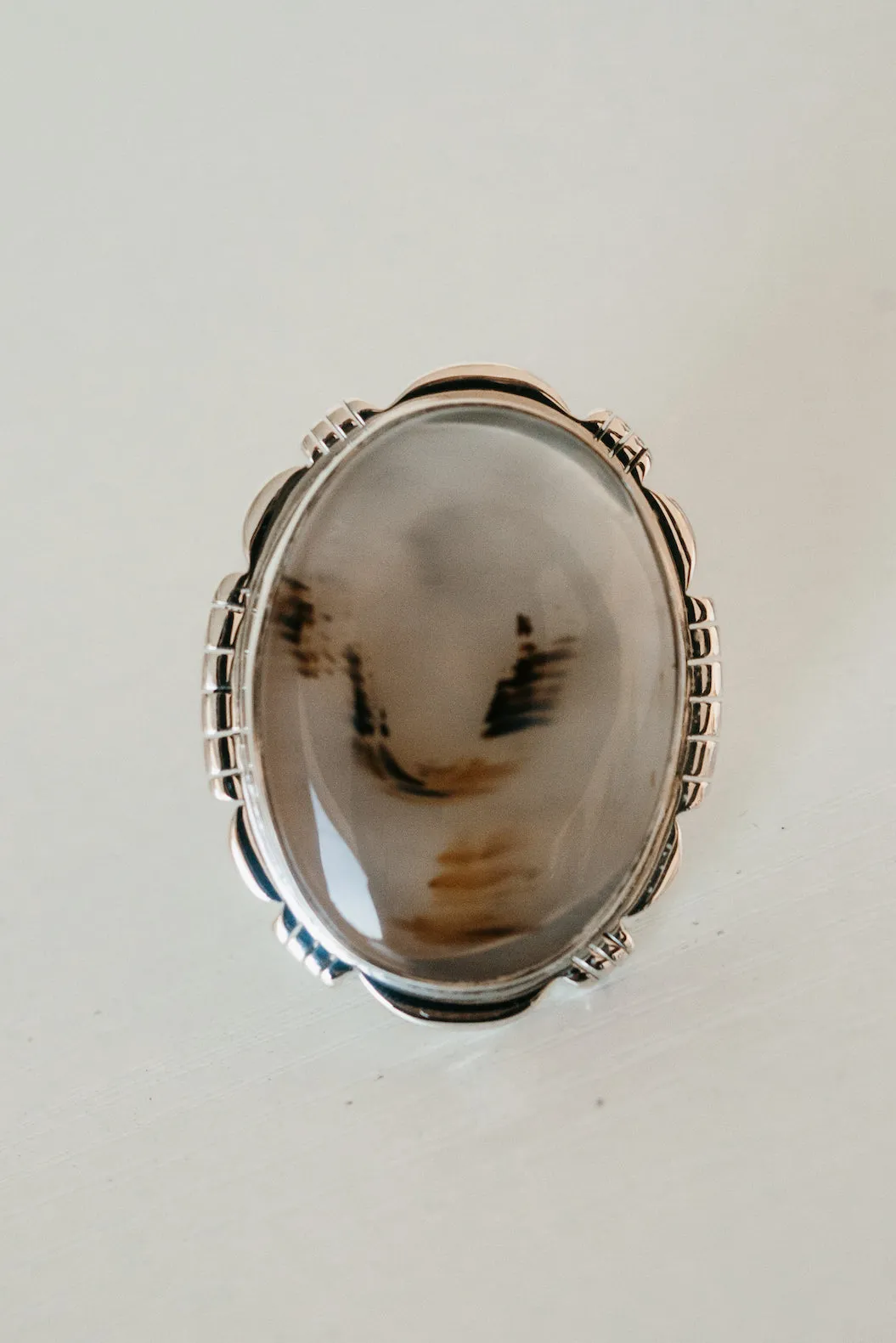 Xenia Ring | Montana Agate sold by Goldie Lew product image thumbnail 5