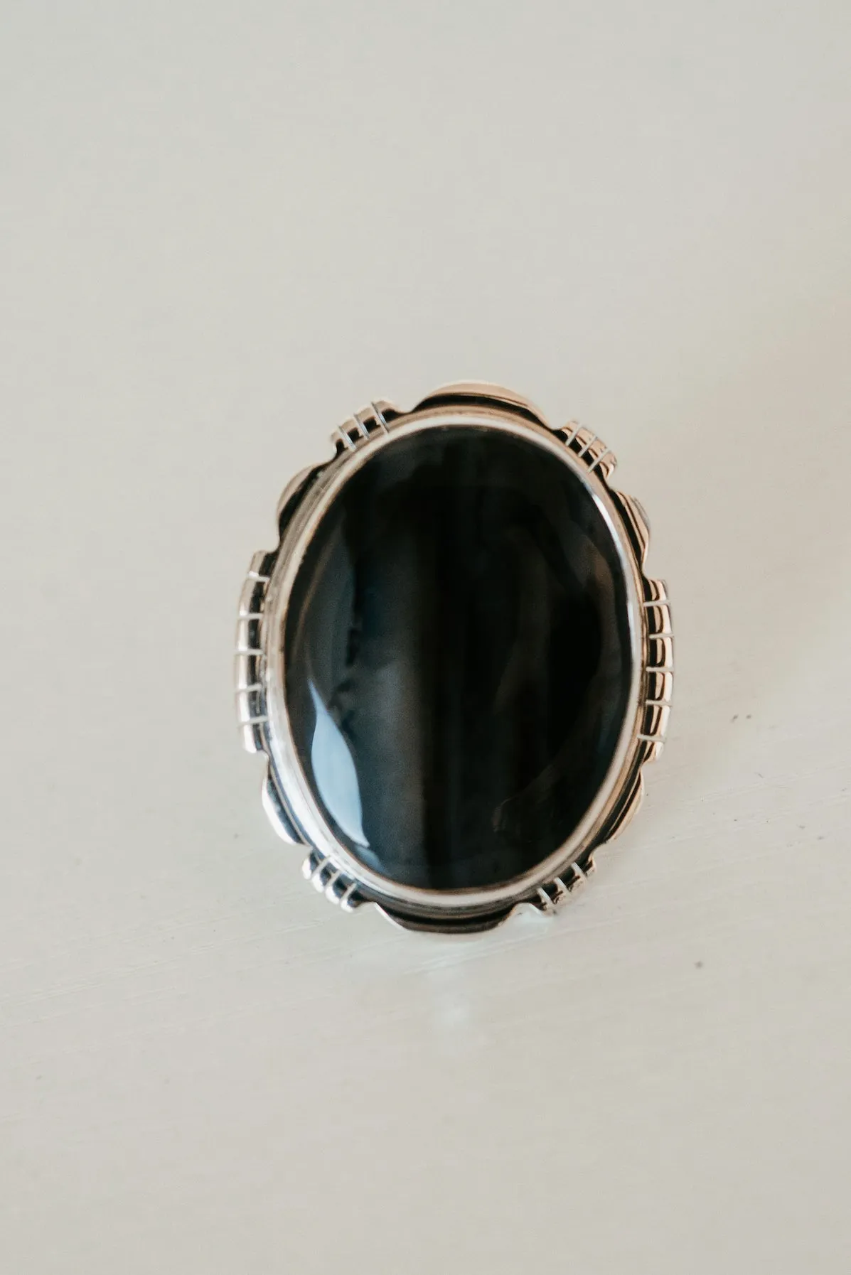 Xenia Ring | Montana Agate sold by Goldie Lew product image thumbnail 4