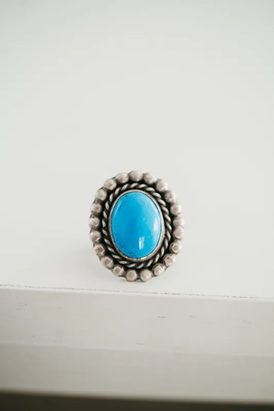 Amber Ring | #1 | Turquoise sold by Goldie Lew