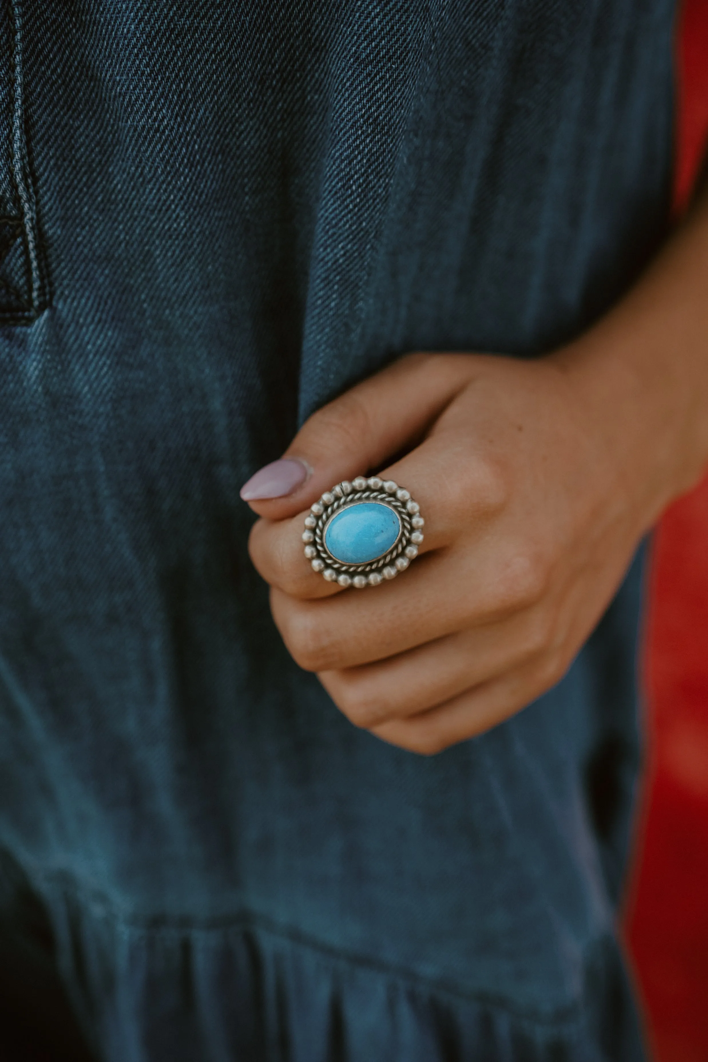 Amber Ring | #1 | Turquoise sold by Goldie Lew product image thumbnail 3