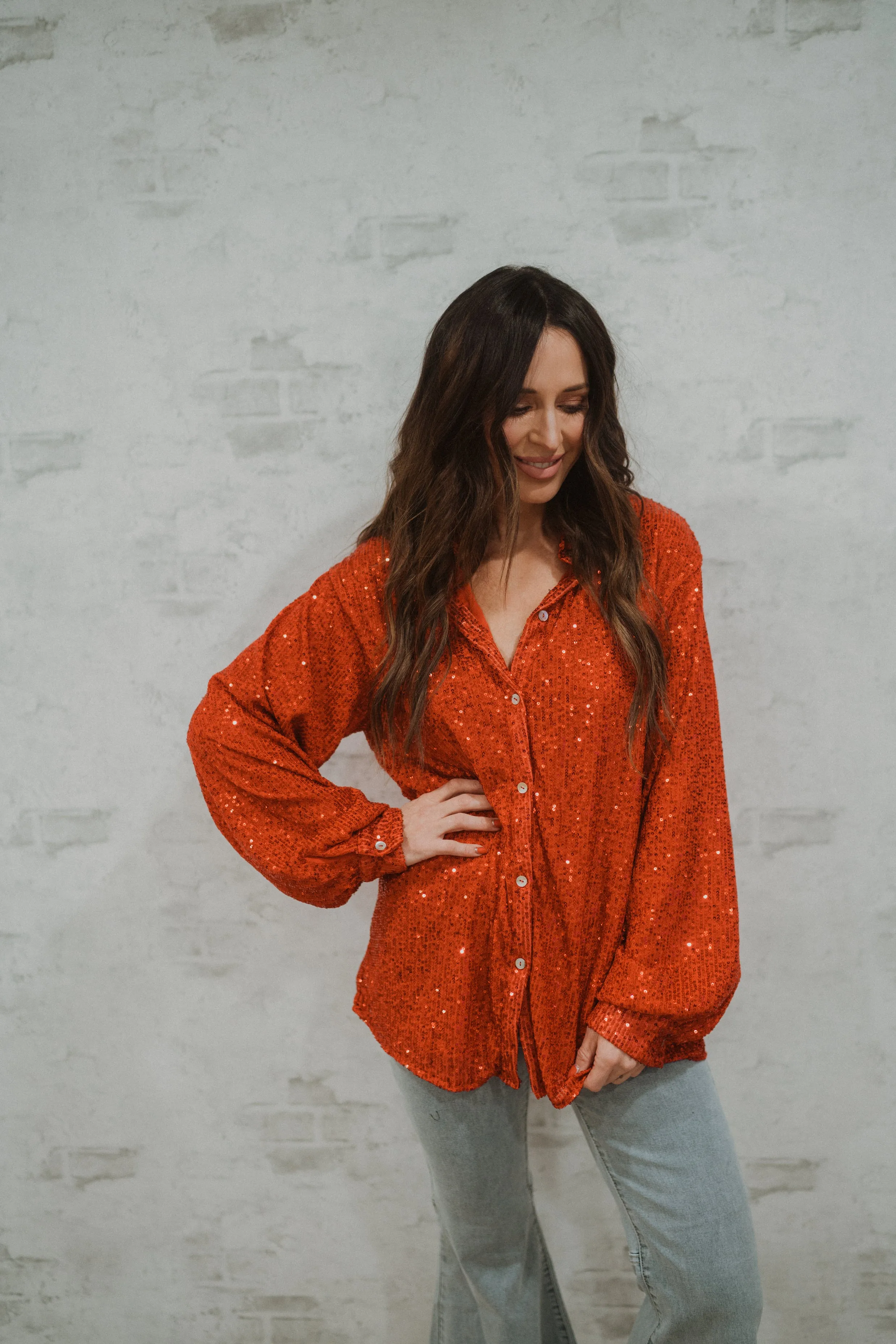 Riveting Red Top | Extended Sizing sold by Goldie Lew