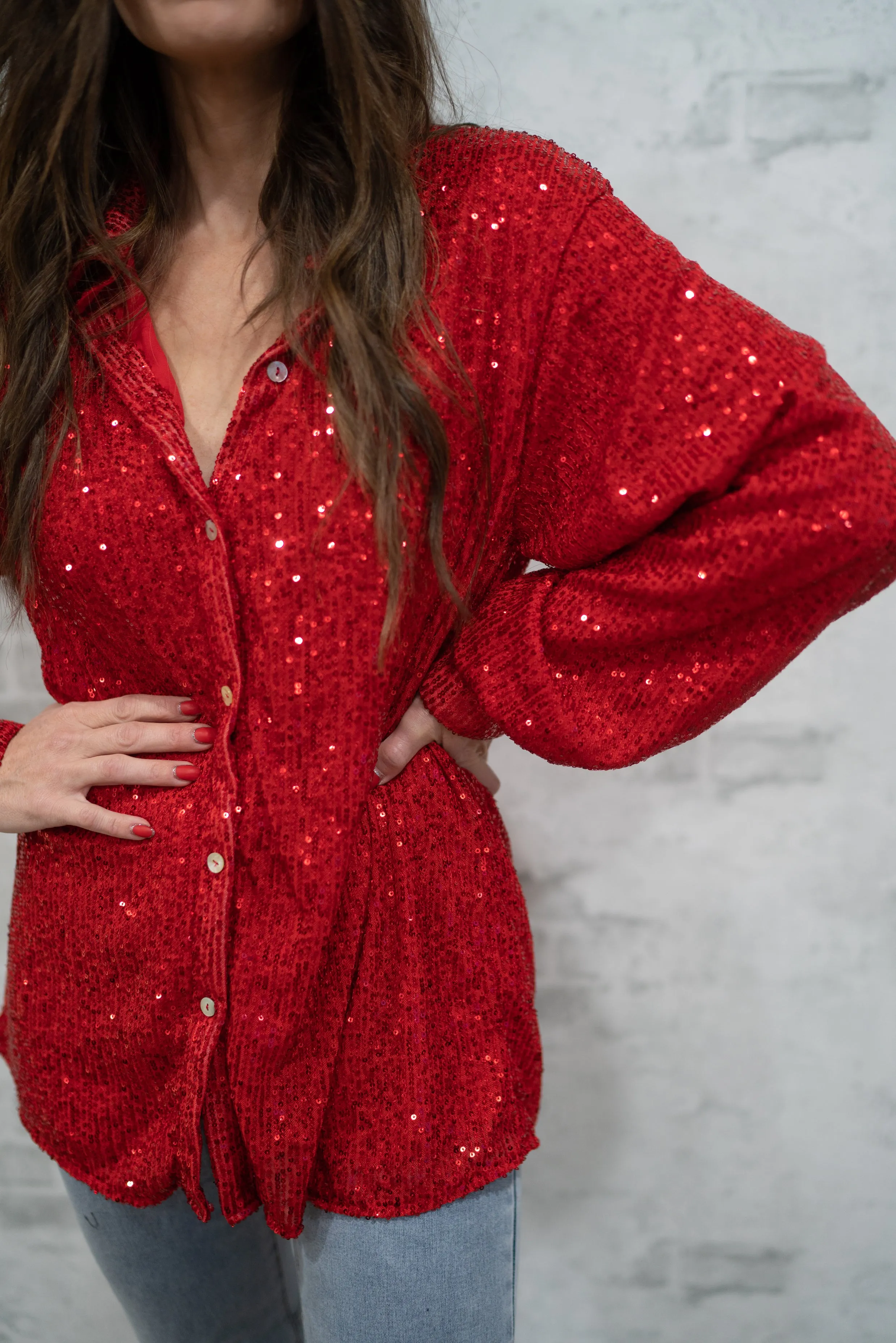 Riveting Red Top | Extended Sizing sold by Goldie Lew product image thumbnail 3