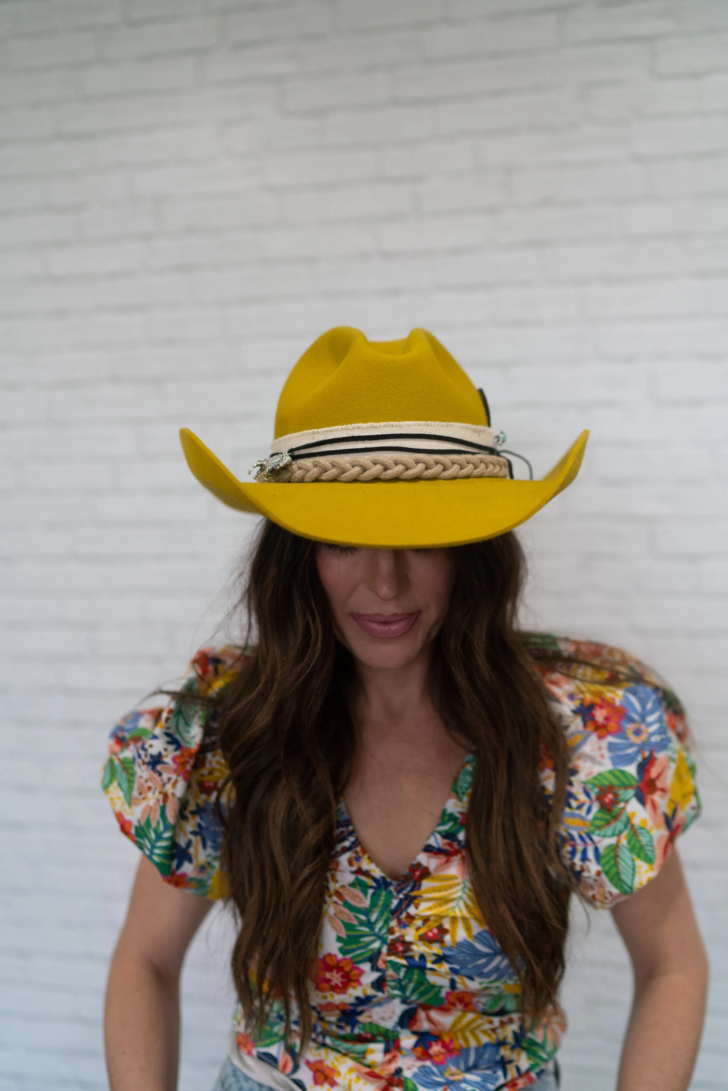 Mustard Hat | Buffalo Charm sold by Goldie Lew product image thumbnail 2