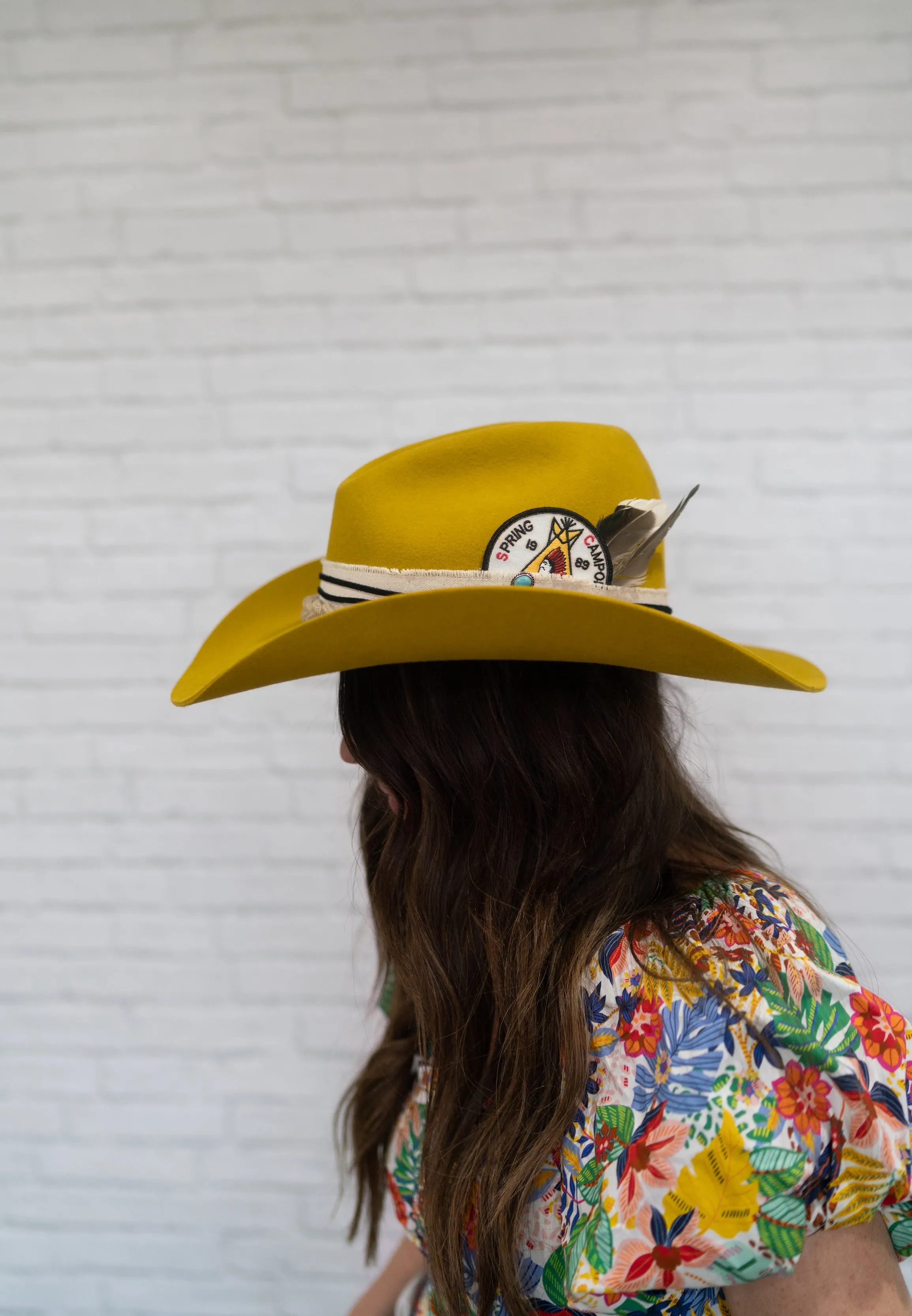 Mustard Hat | Buffalo Charm sold by Goldie Lew product image thumbnail 3