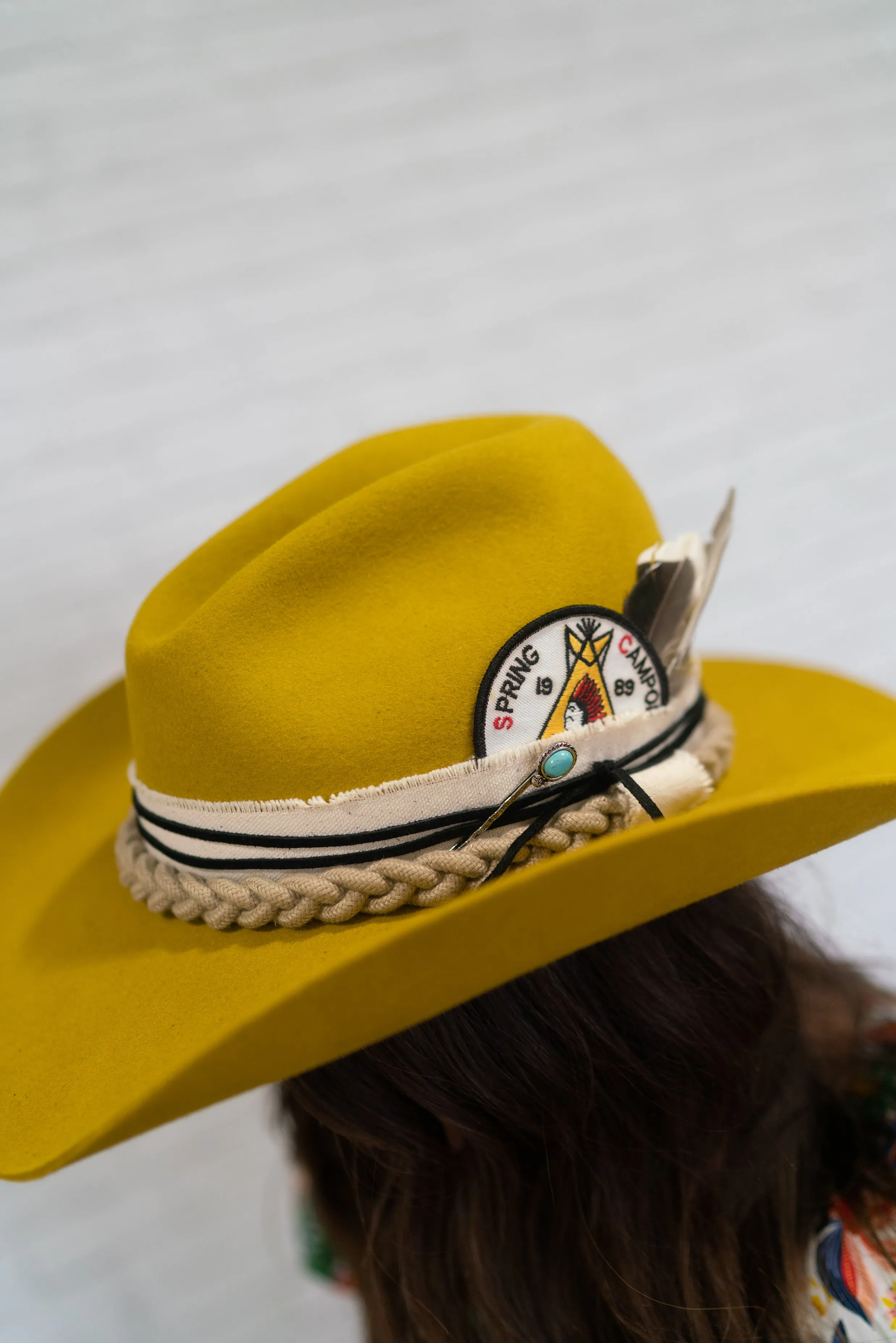 Mustard Hat | Buffalo Charm sold by Goldie Lew product image thumbnail 4