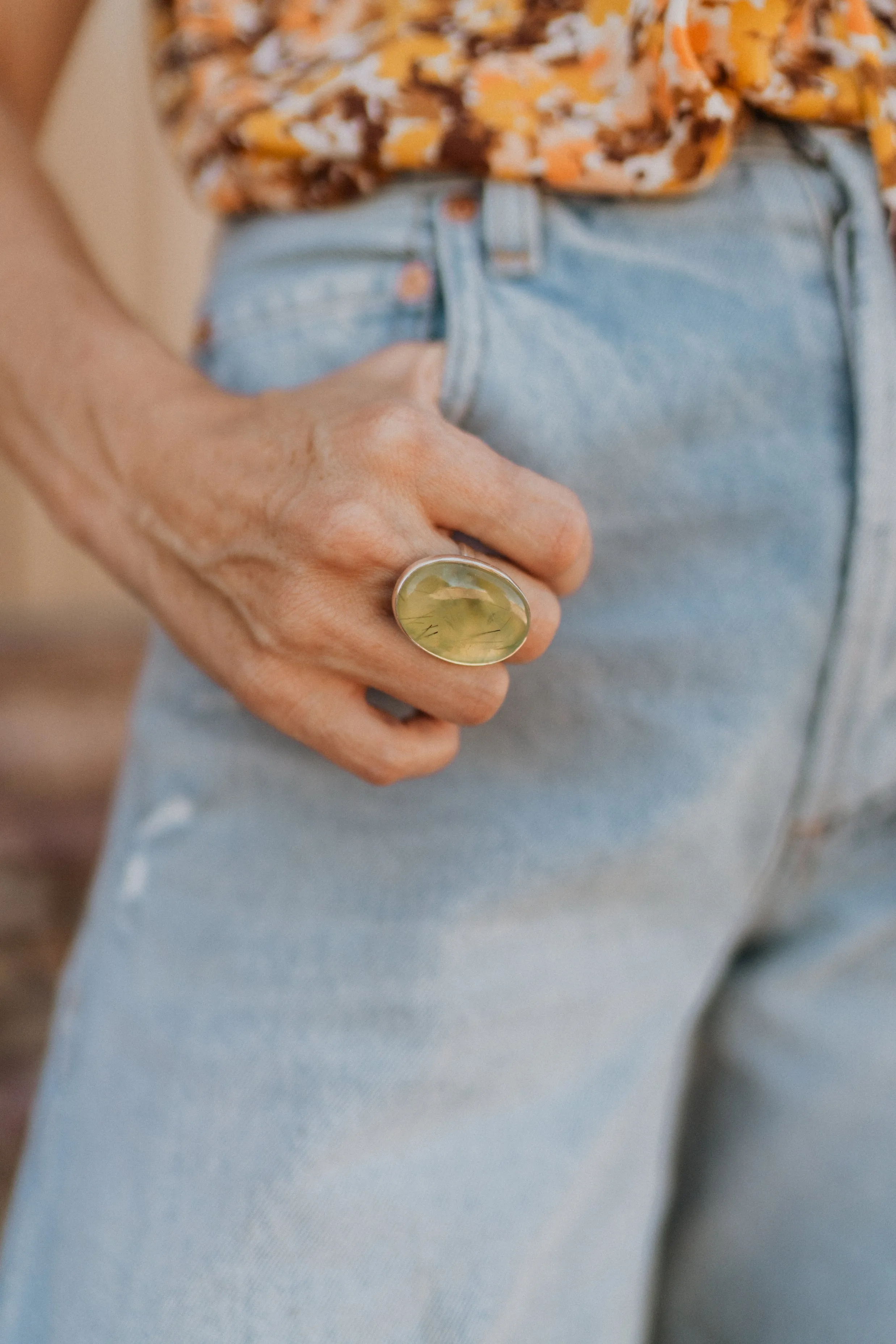 Deanna Ring | Prehnite sold by Goldie Lew product image thumbnail 3