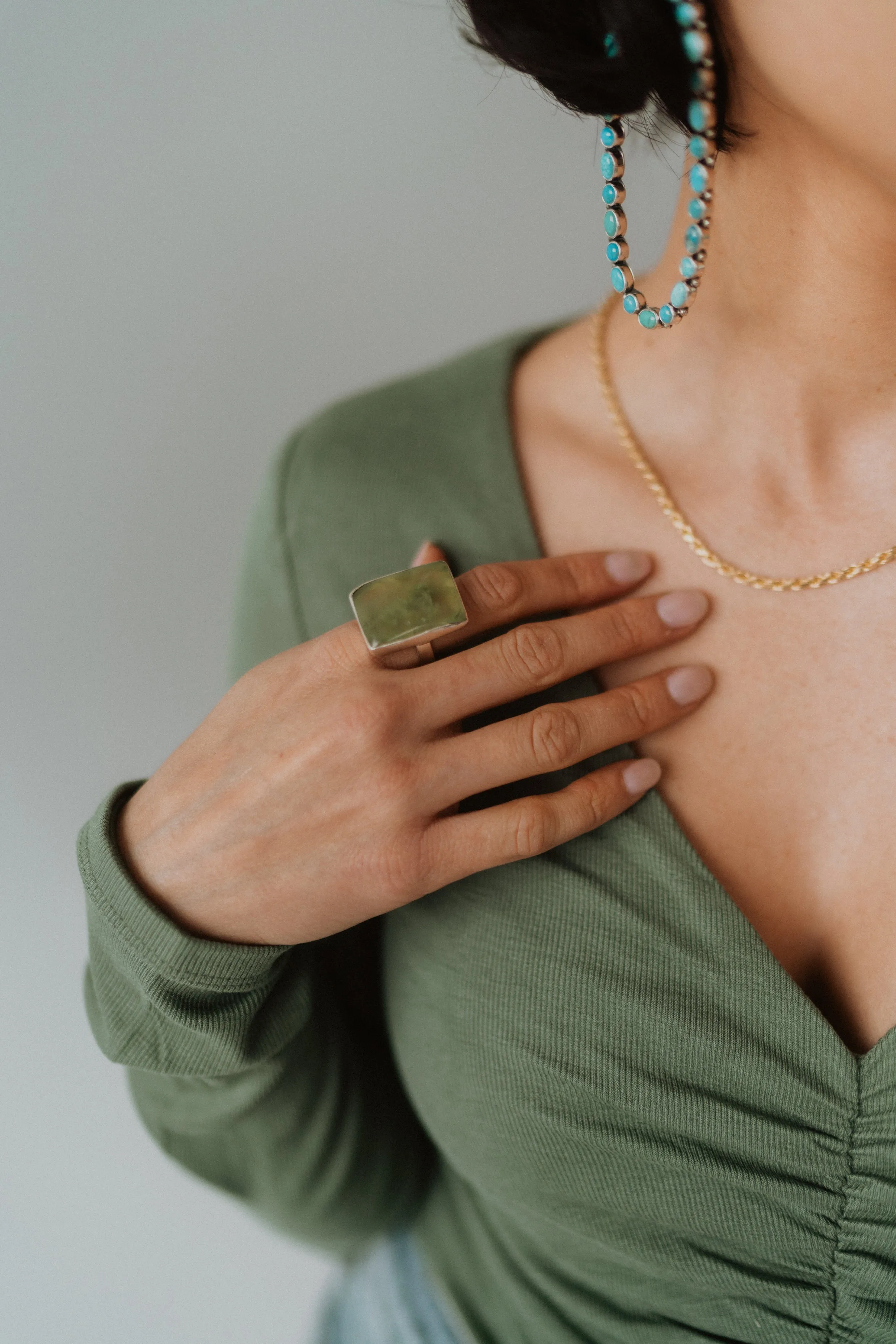 Deanna Ring | Prehnite sold by Goldie Lew product image thumbnail 2