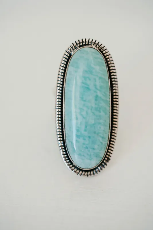 Hopkins Ring | Amazonite sold by Goldie Lew