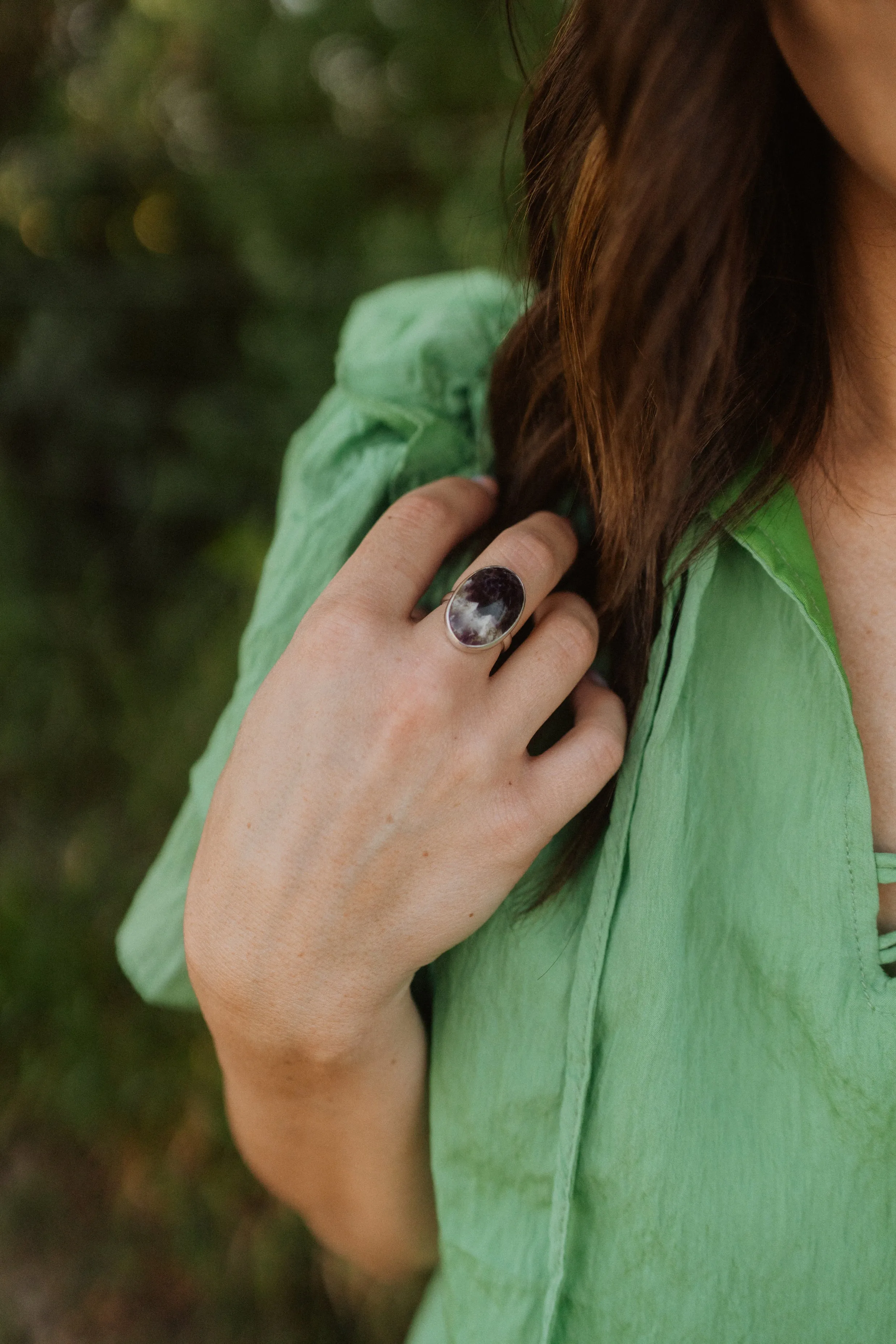 Clara Ring | Amethyst Lace sold by Goldie Lew product image thumbnail 2
