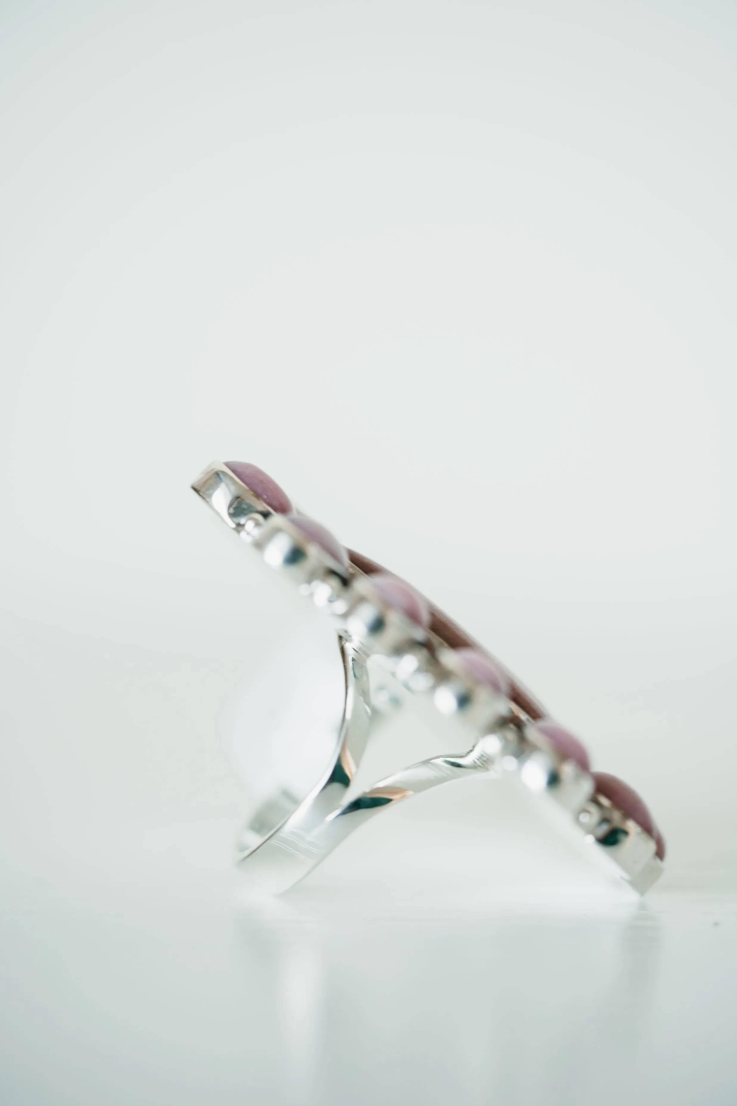 Chad Ring | Pink Rhodonite sold by Goldie Lew product image thumbnail 2