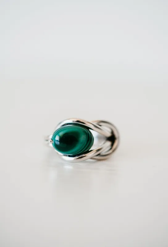 Prairie Ring | Malachite sold by Goldie Lew