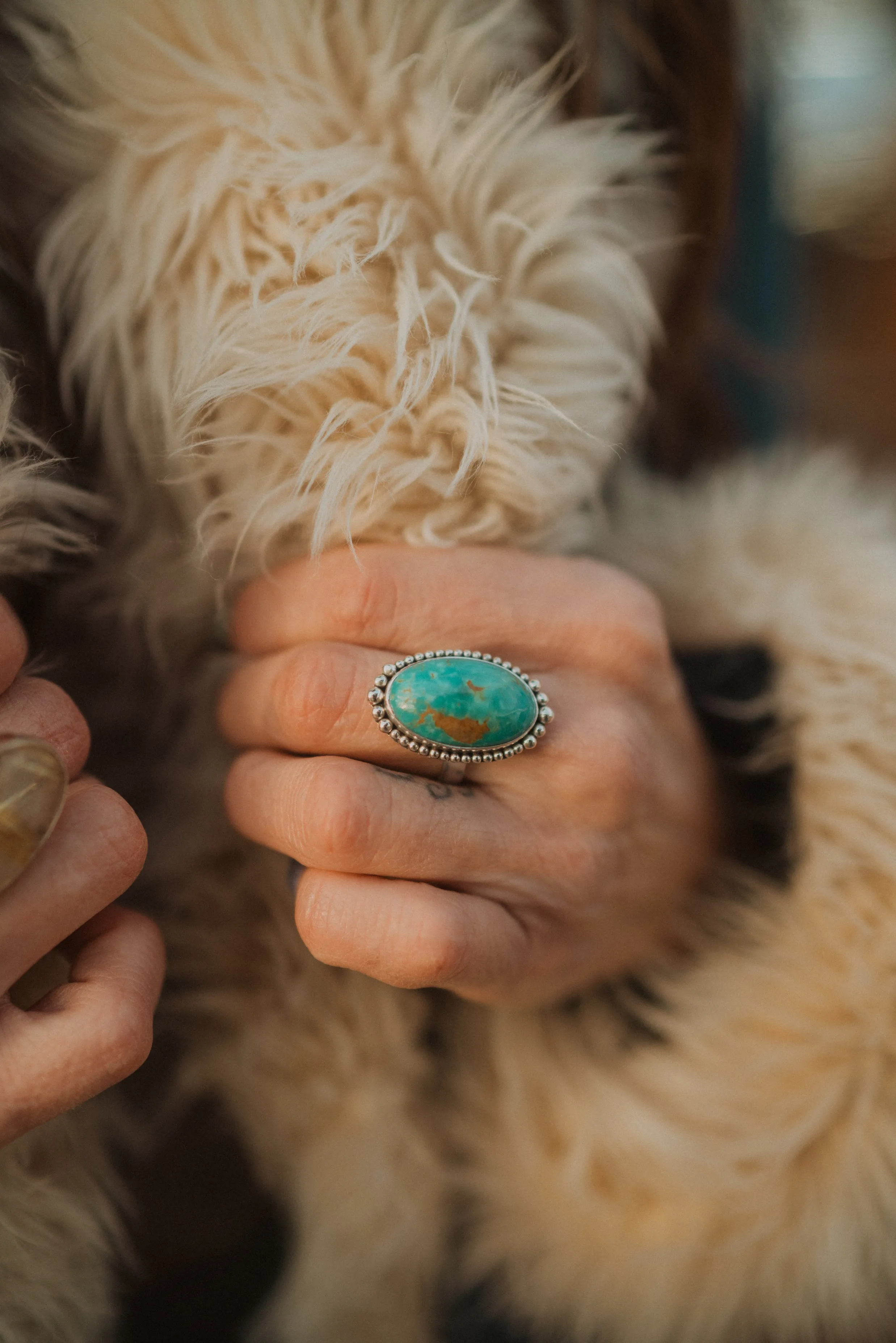 Kayla Ring | Turquoise sold by Goldie Lew product image thumbnail 2