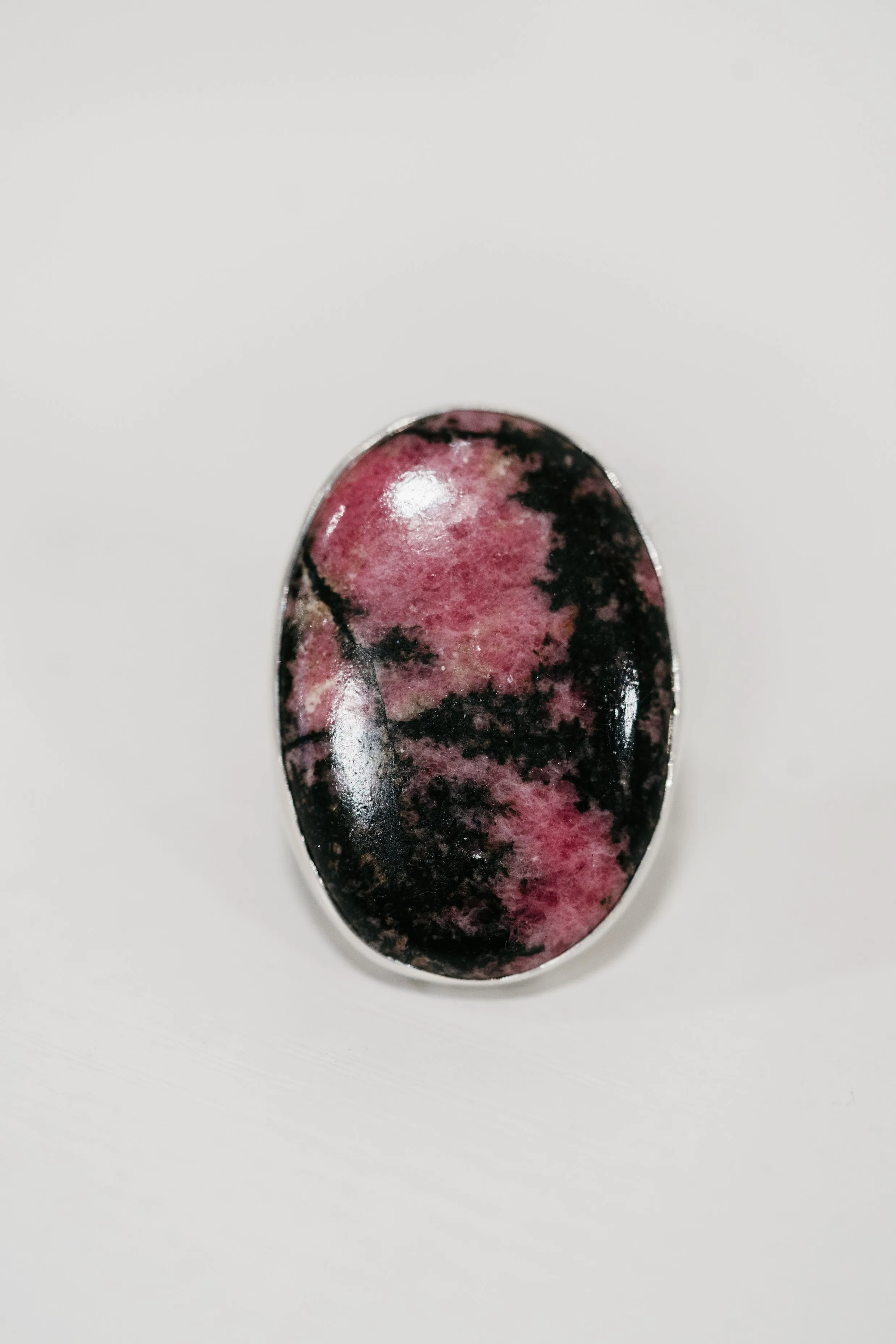 Cosma Ring | Pink Rhodonite sold by Goldie Lew product image thumbnail 2