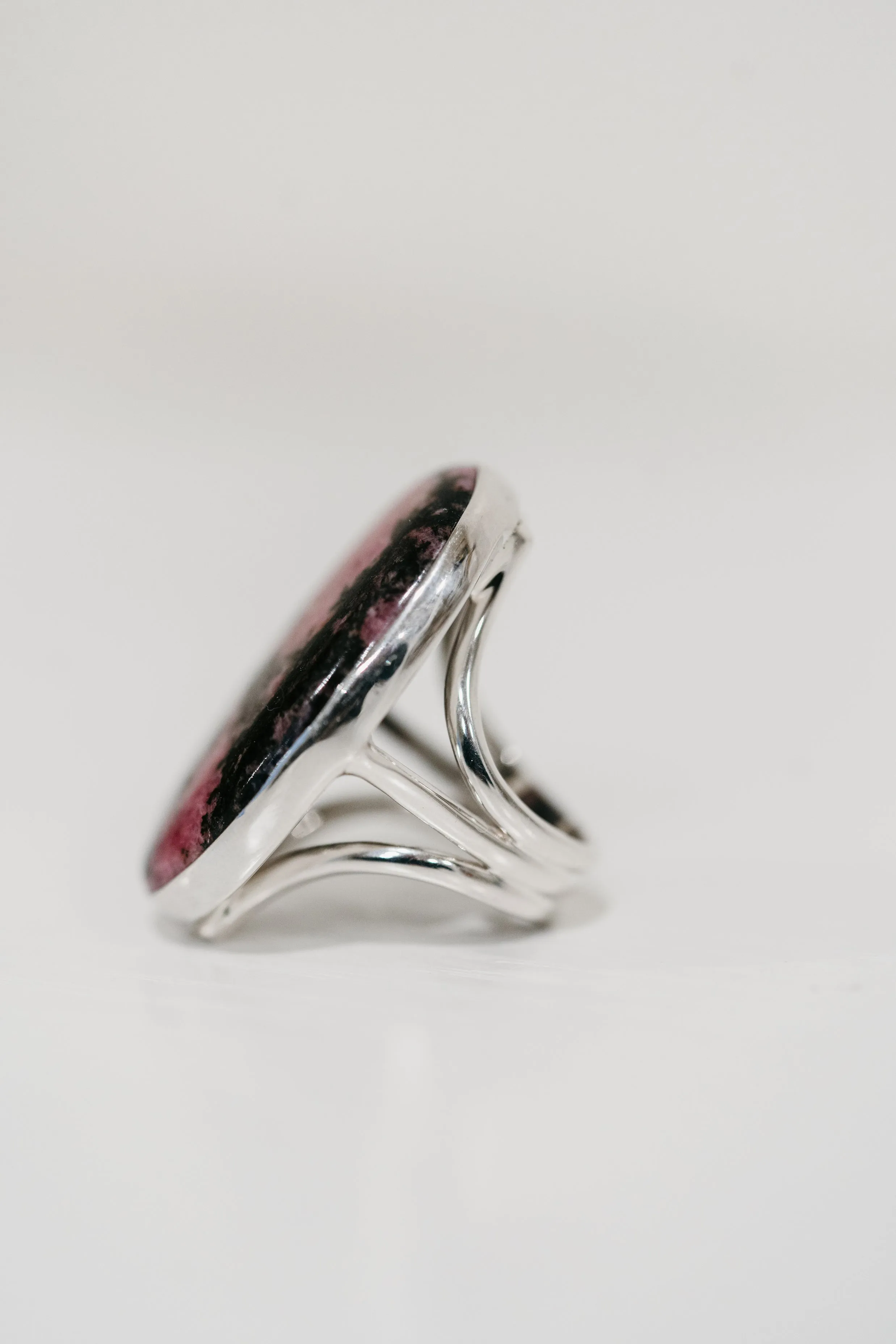 Cosma Ring | Pink Rhodonite sold by Goldie Lew product image thumbnail 3
