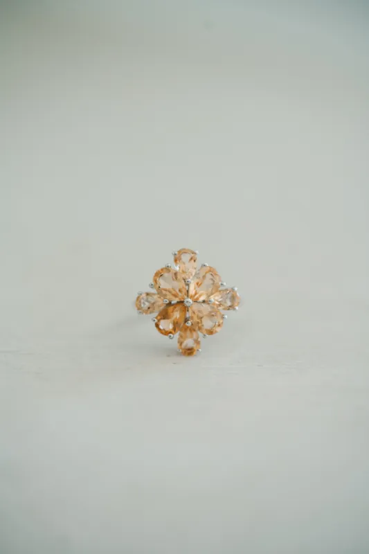 Carrie Ring | Gold Citrine sold by Goldie Lew