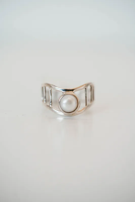 Olly Ring | Pearl - FINAL SALE sold by Goldie Lew