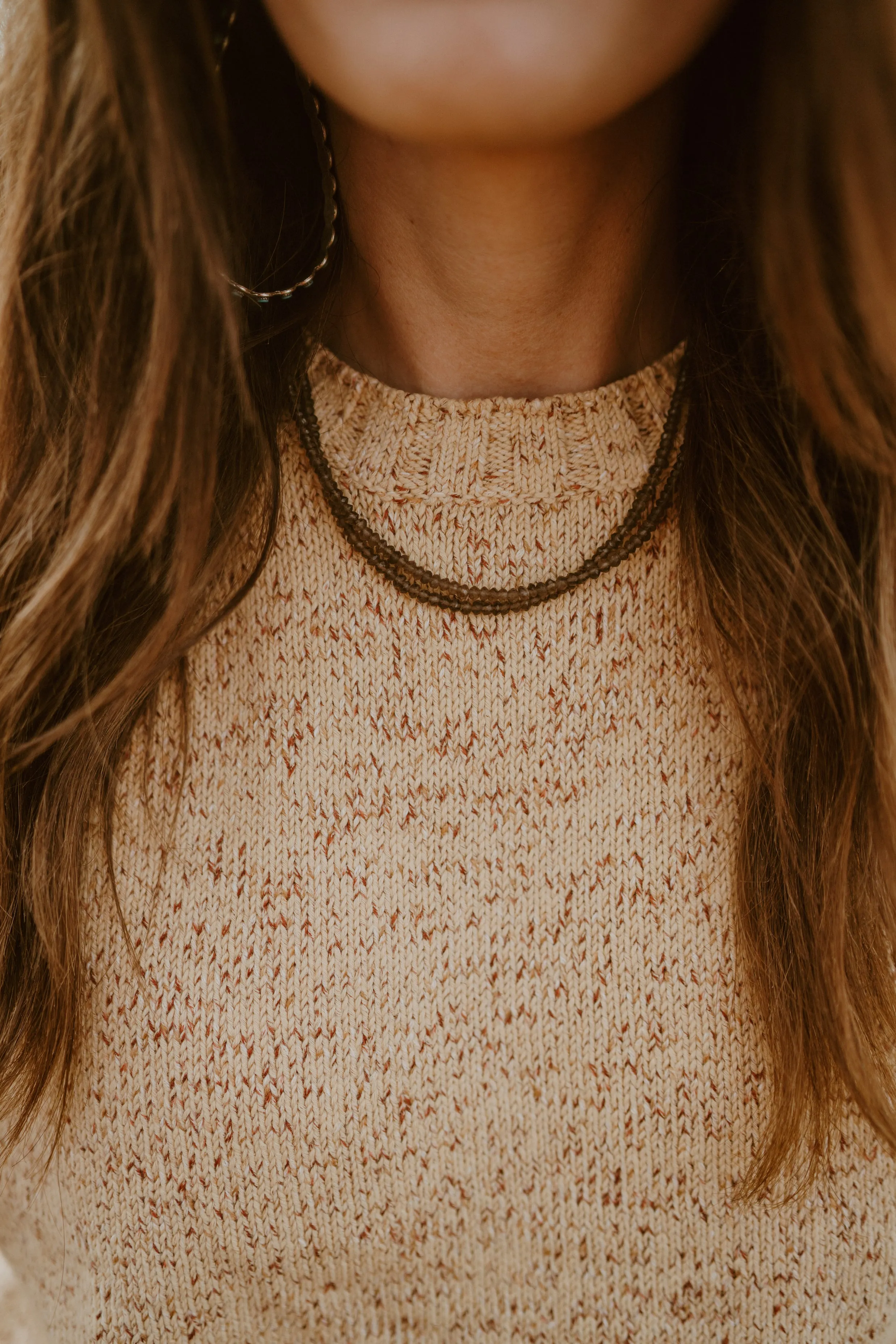 Shayna Necklace | Dusty Brown sold by Goldie Lew product image thumbnail 3