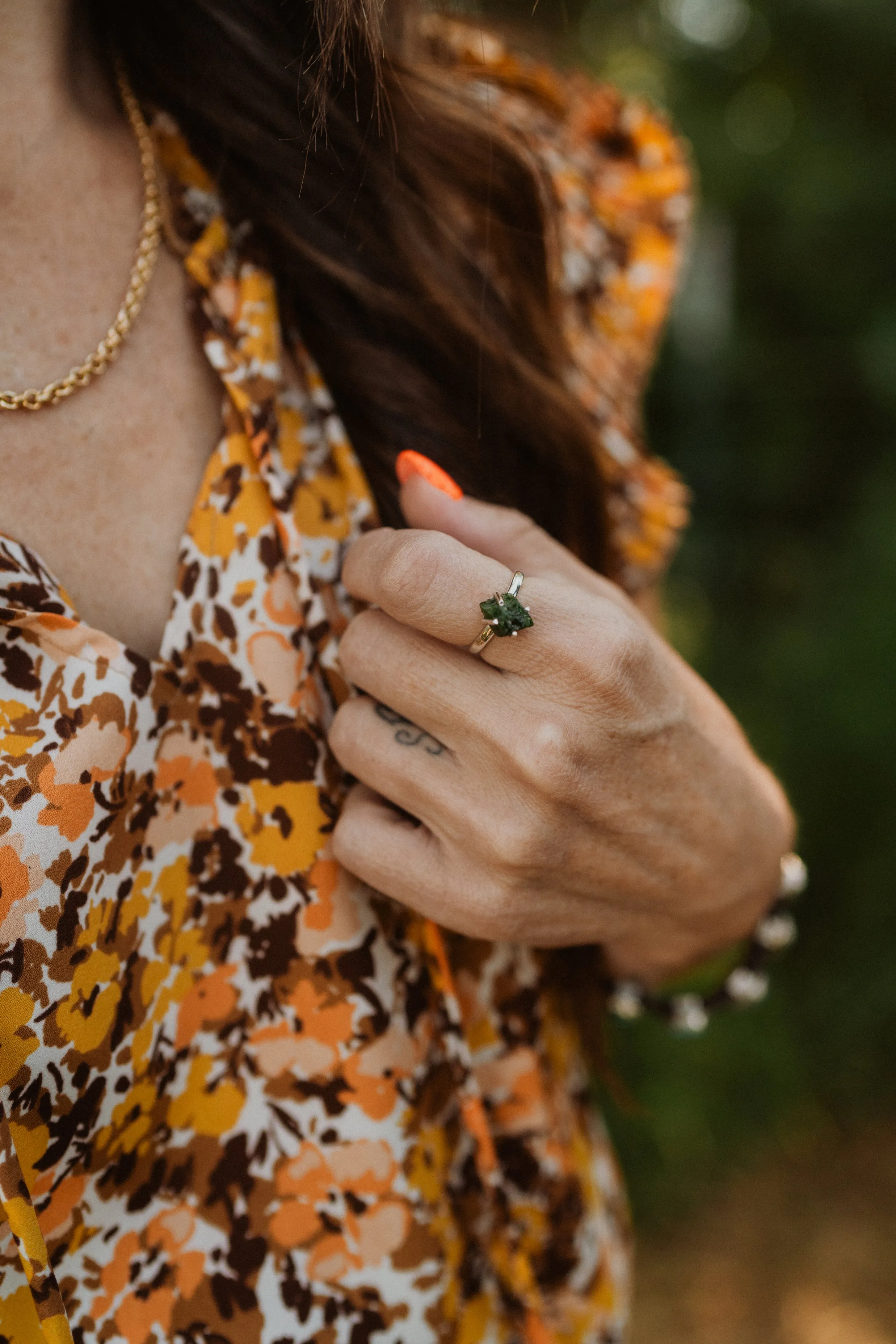 Eleanor Ring | Chrysoprase sold by Goldie Lew product image thumbnail 4