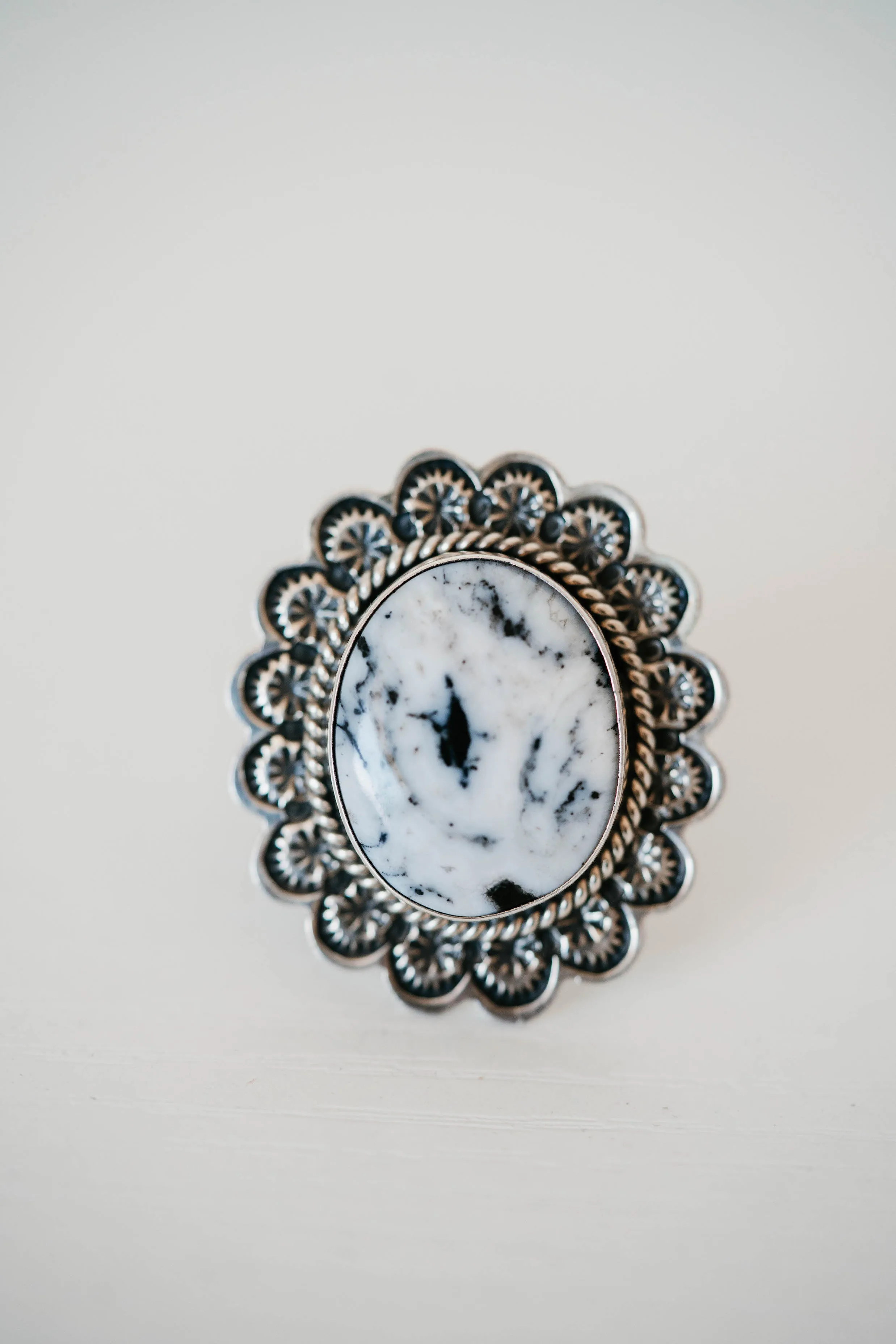 Stella Ring | #2 | White Buffalo sold by Goldie Lew product image thumbnail 4