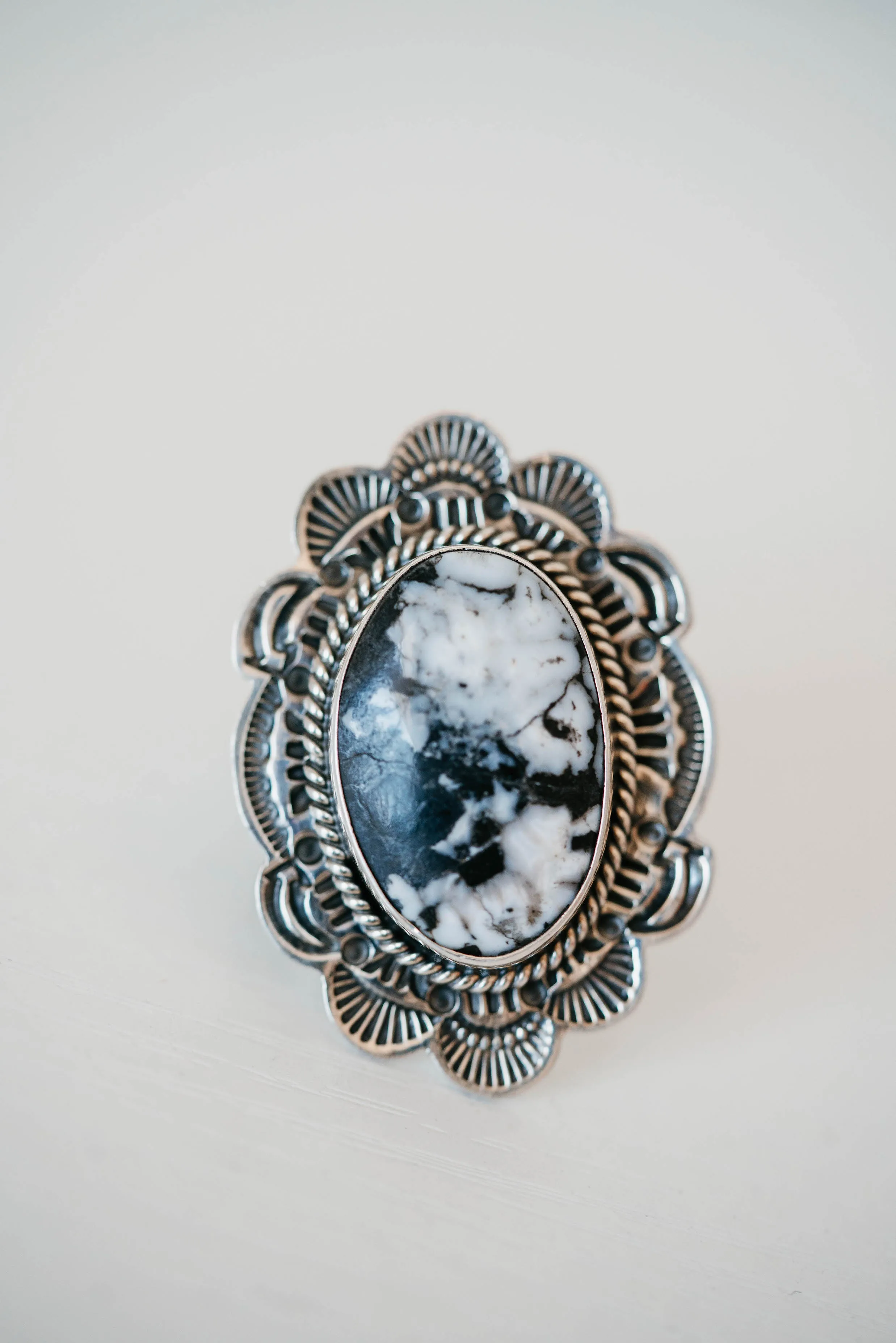 Stella Ring | #2 | White Buffalo sold by Goldie Lew product image thumbnail 3