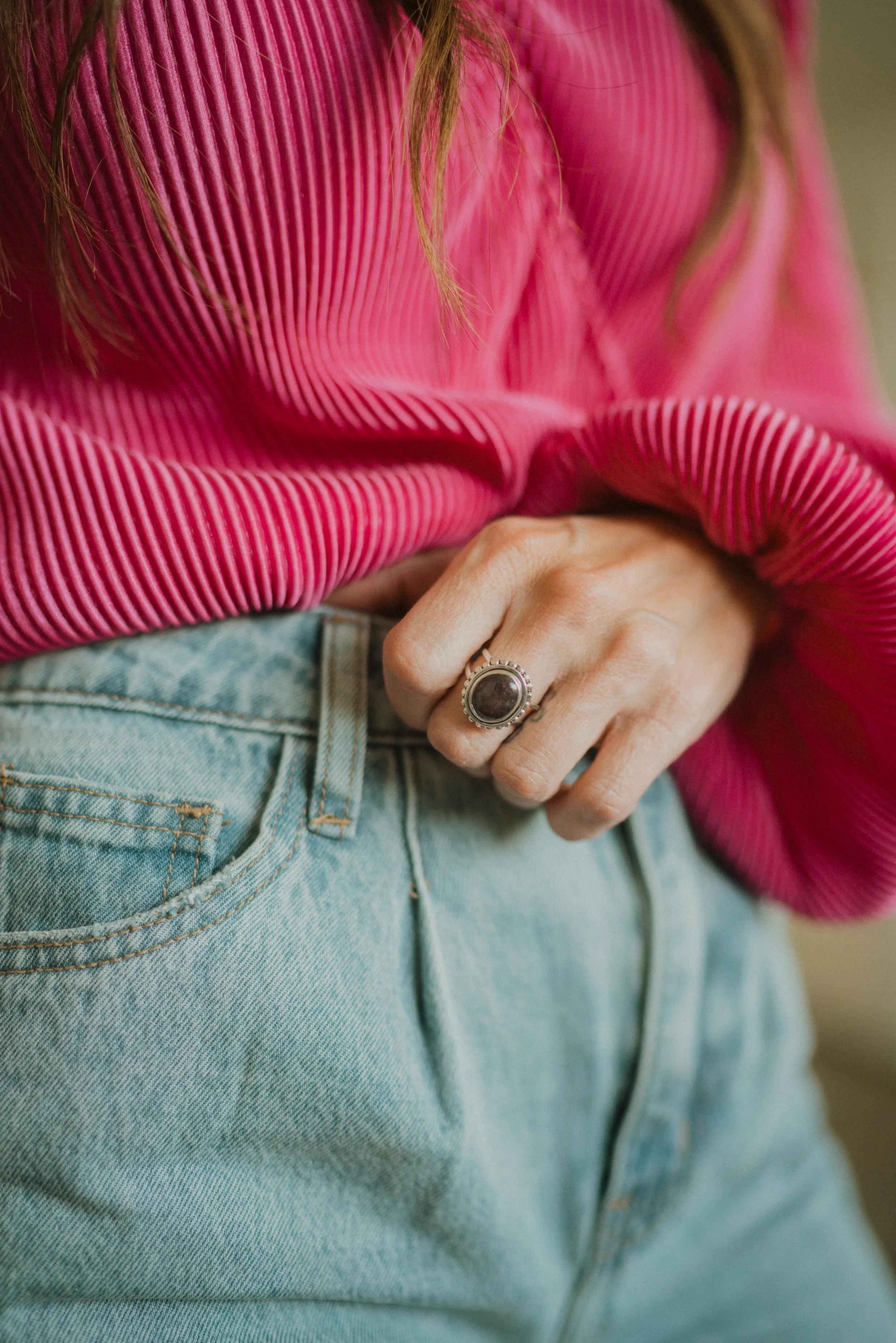 Isaac Ring | Star Ruby sold by Goldie Lew product image thumbnail 3