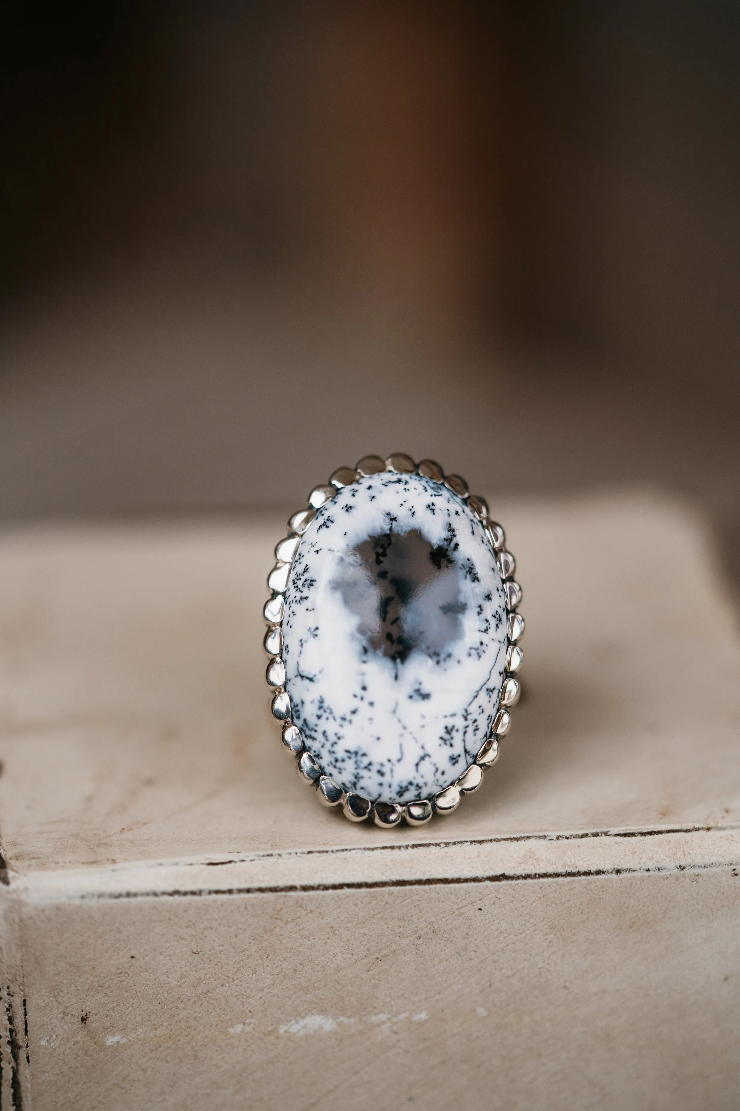 Etta Ring | Dendritic Opal sold by Goldie Lew