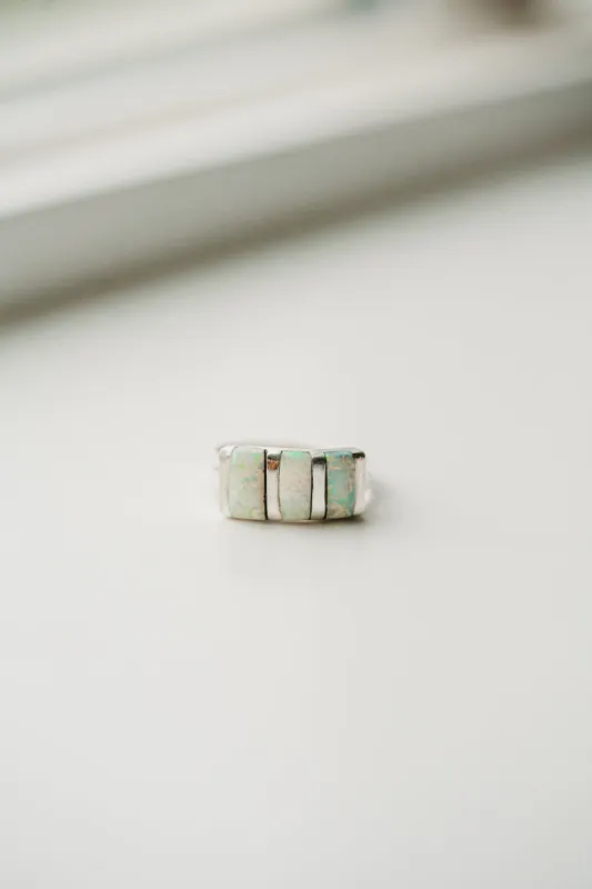 Donny Ring | White Opal sold by Goldie Lew