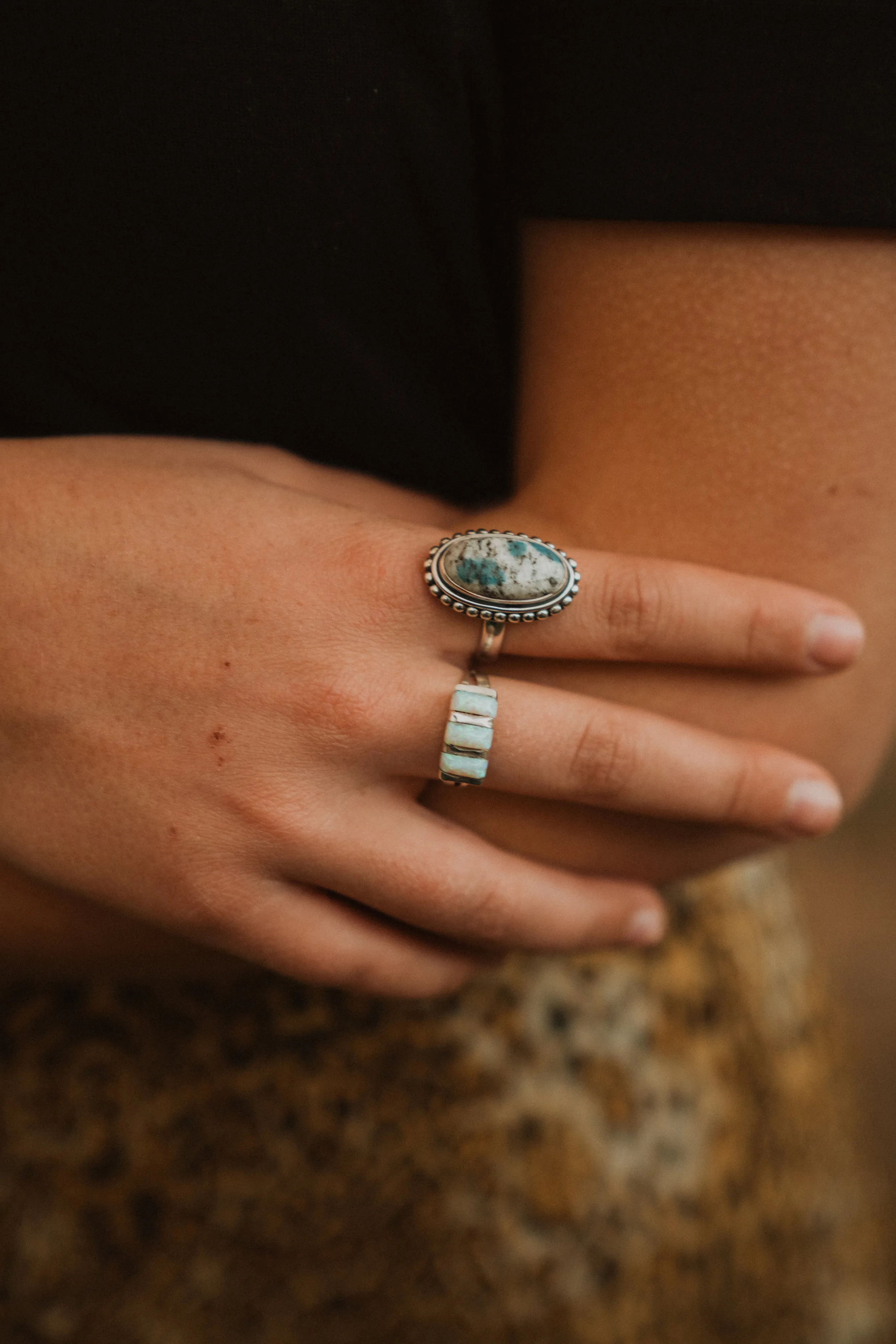 Donny Ring | White Opal sold by Goldie Lew product image thumbnail 3