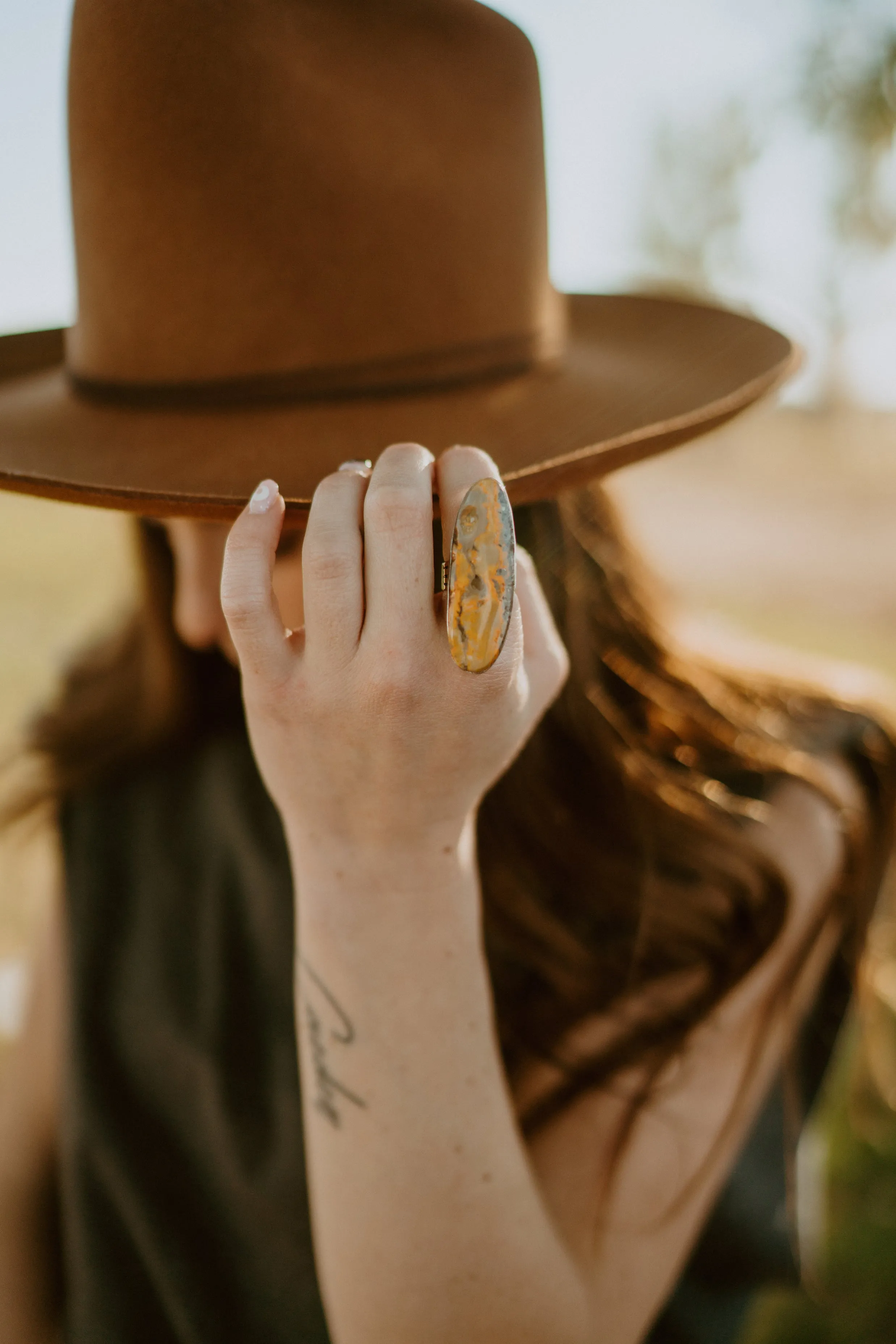 Shandi Ring | Bumblebee Jasper - FINAL SALE sold by Goldie Lew