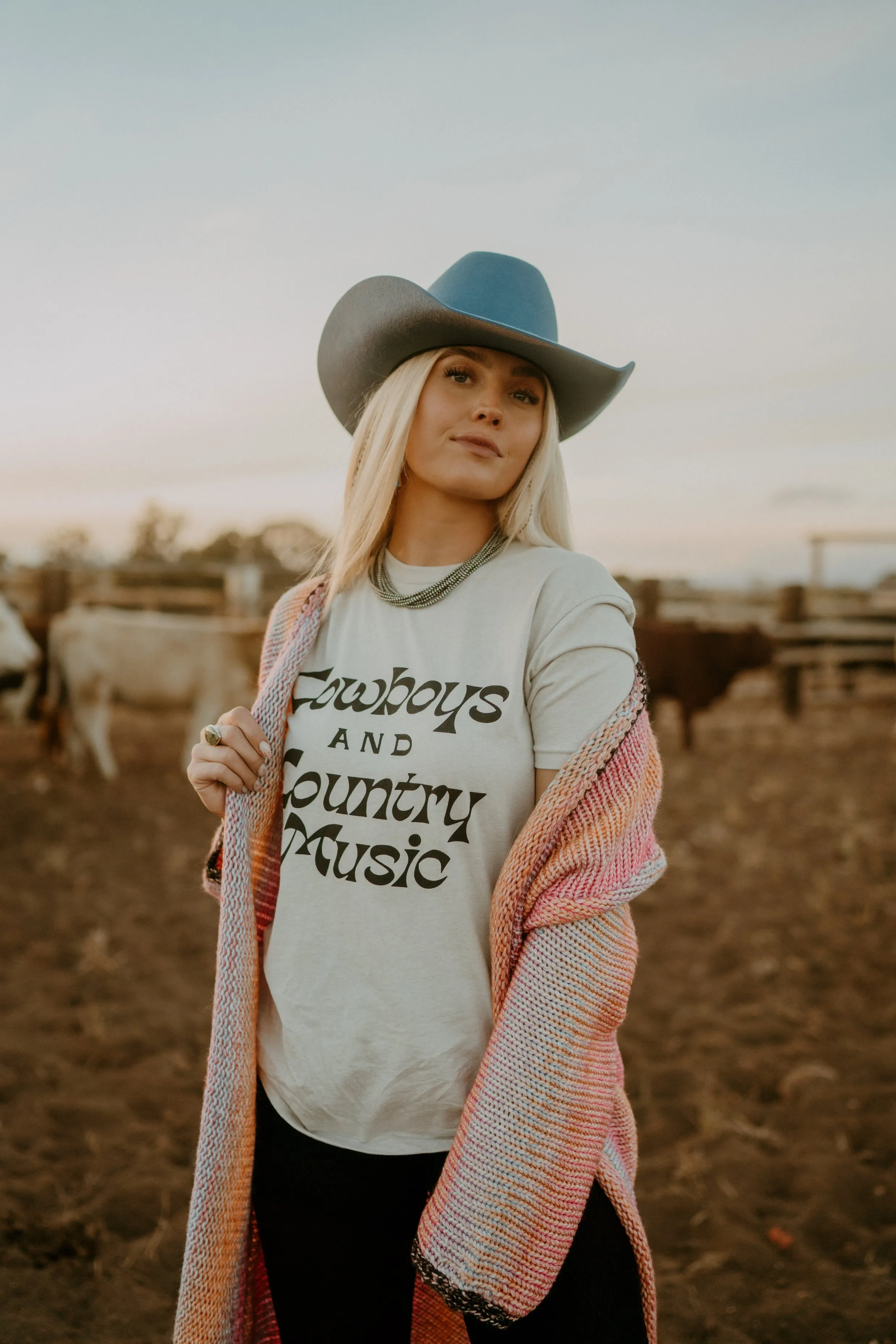 Cowboys & Country Music T-Shirt sold by Goldie Lew product image thumbnail 4