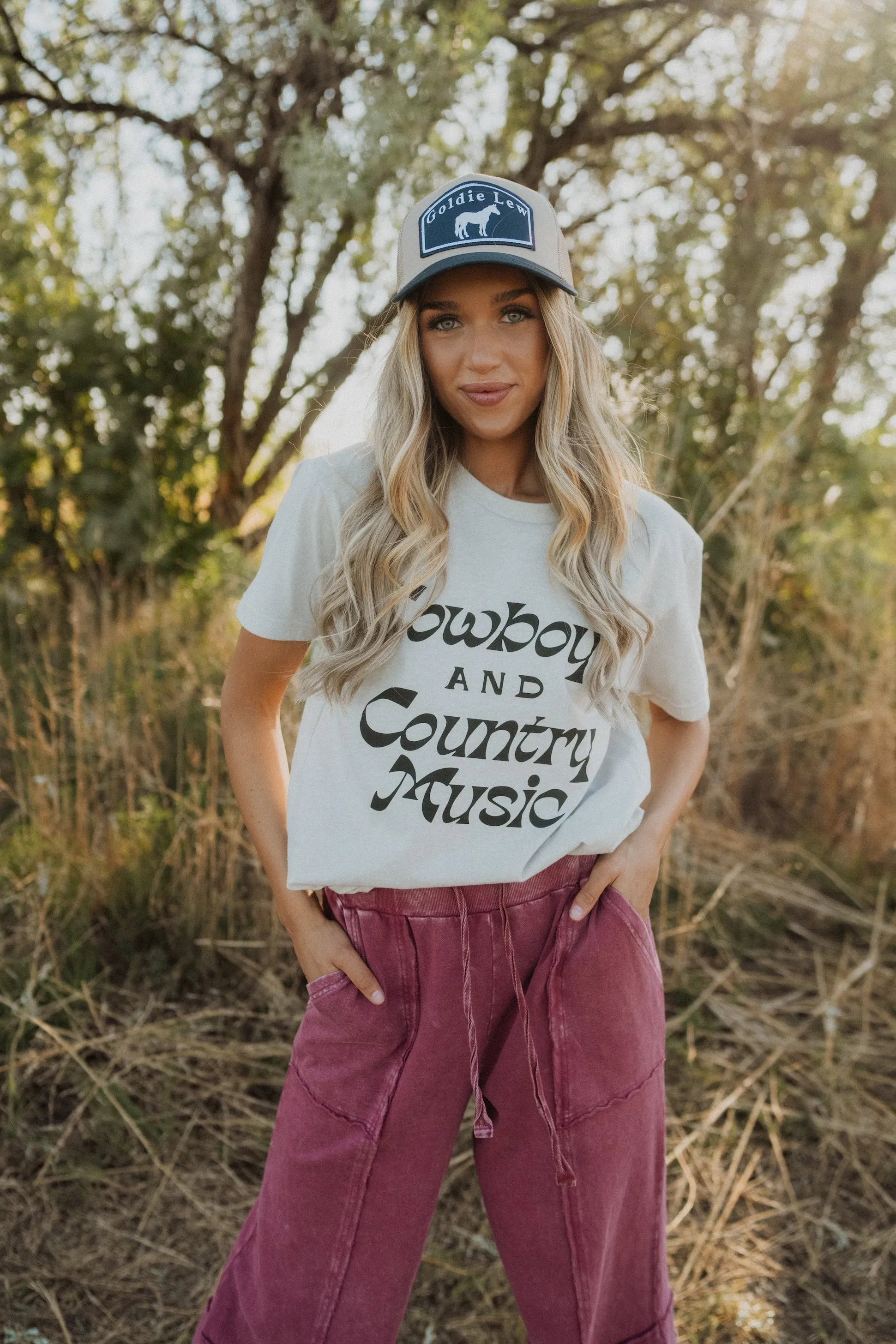 Cowboys & Country Music T-Shirt sold by Goldie Lew product image thumbnail 3