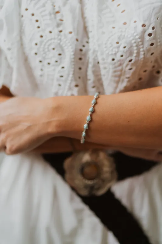 Hitch Bracelet | Larimar sold by Goldie Lew