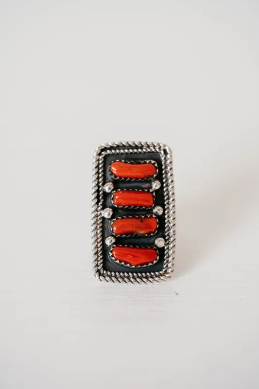 Zane Ring | Coral - FINAL SALE sold by Goldie Lew