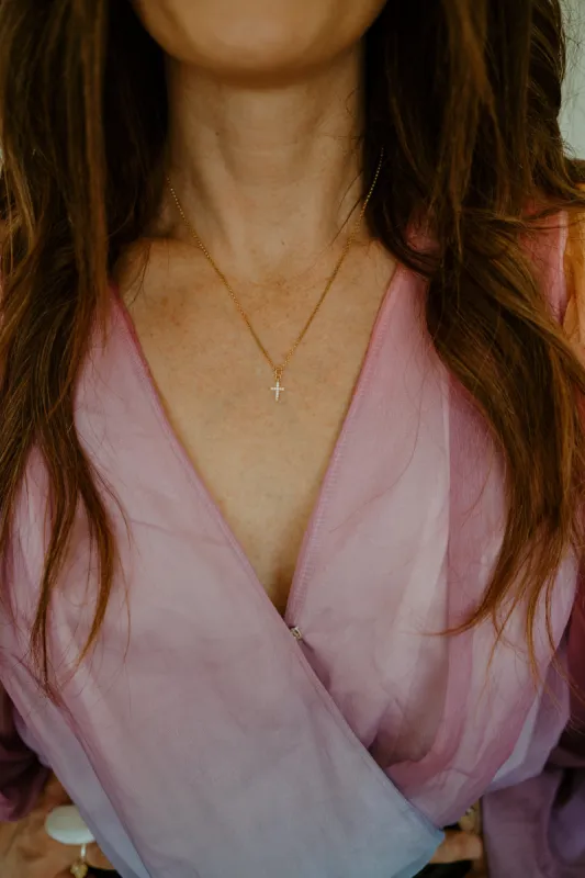 Kella Cross Necklace | #4 sold by Goldie Lew