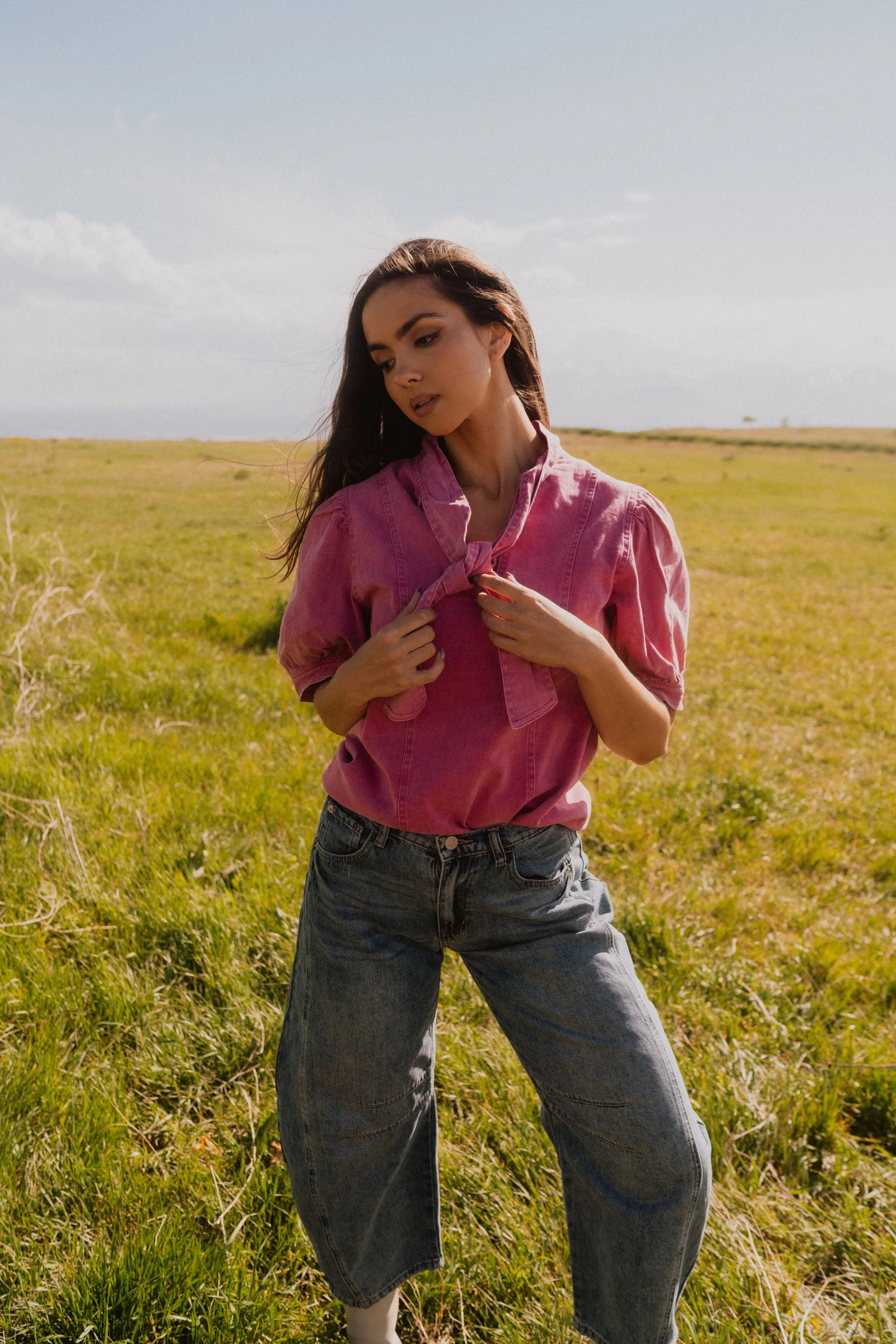 Don't Stop Barrel Jeans sold by Goldie Lew product image thumbnail 5